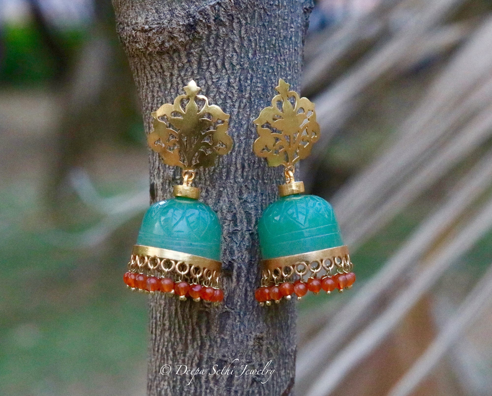 Grapes Dome Earrings