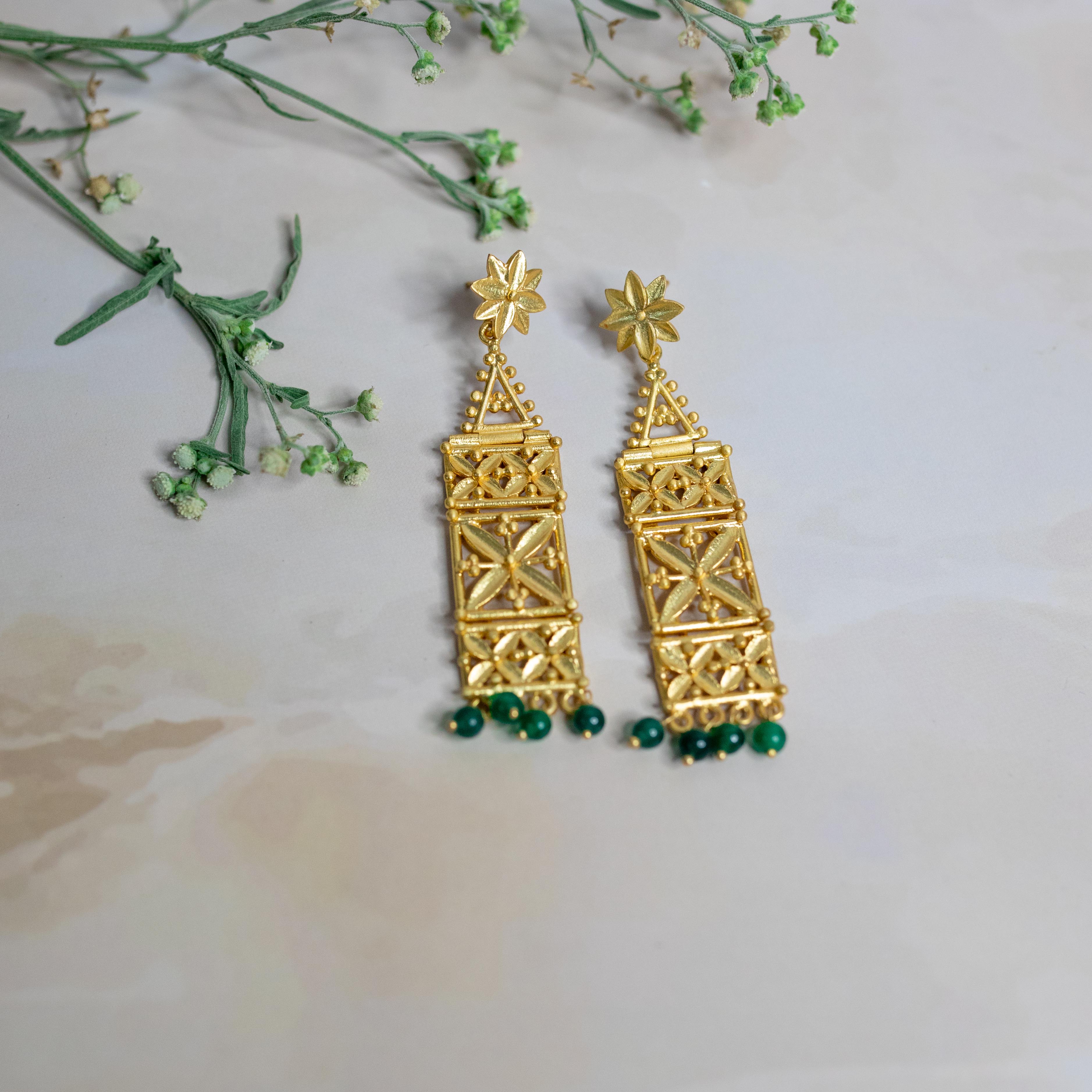 Indian Traditional Gold Plated Earrings