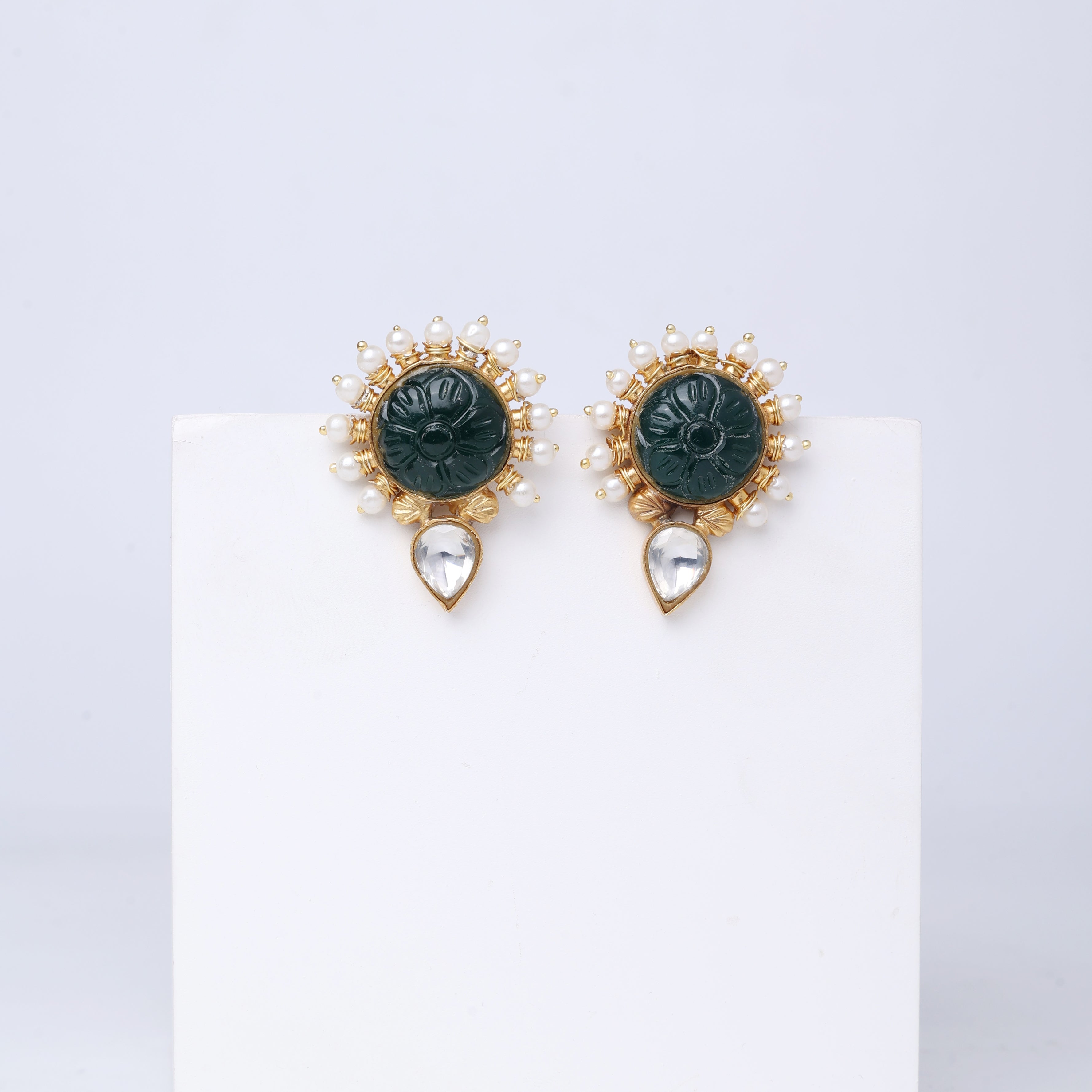 Green Onyx earrings