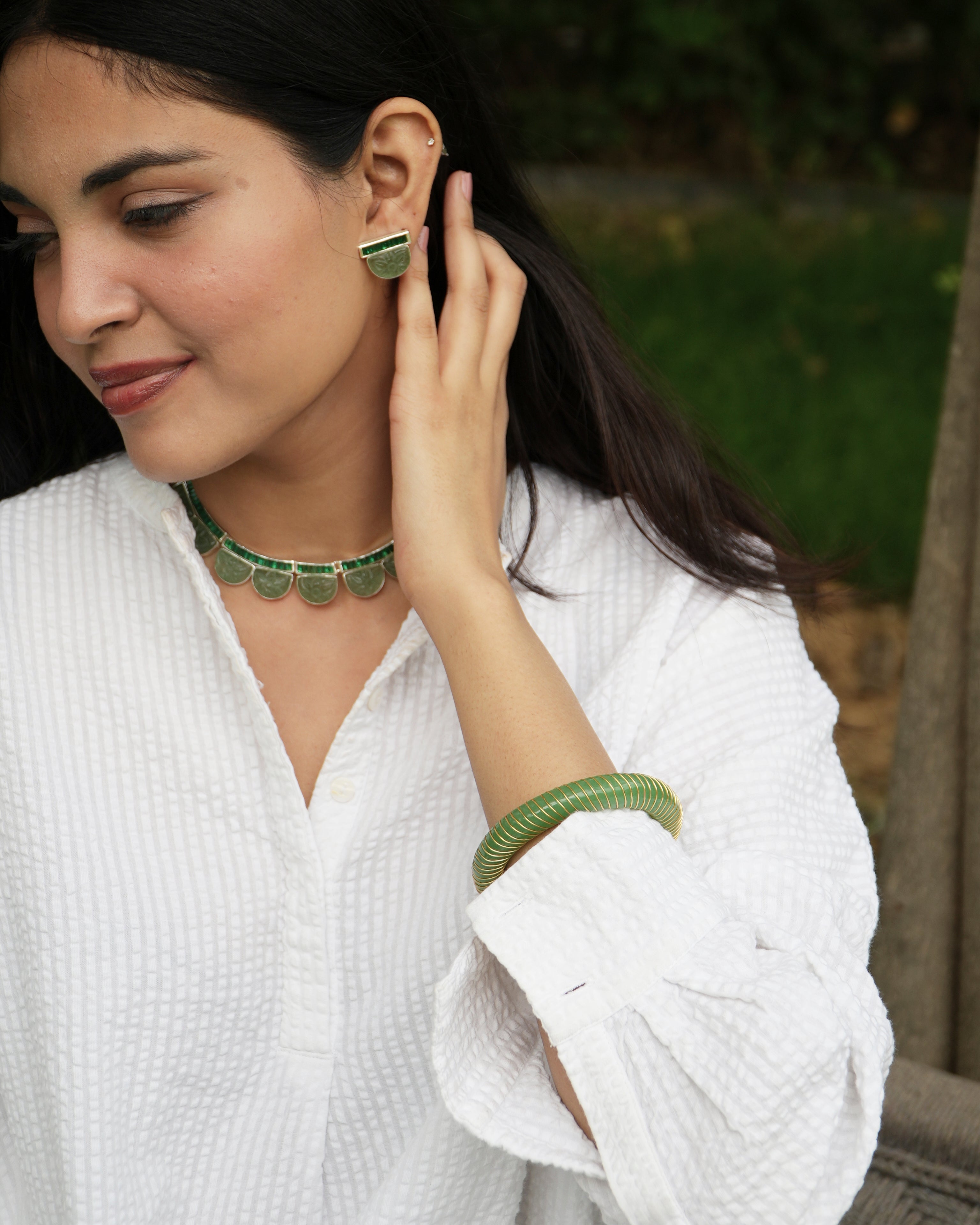 sabz necklace
