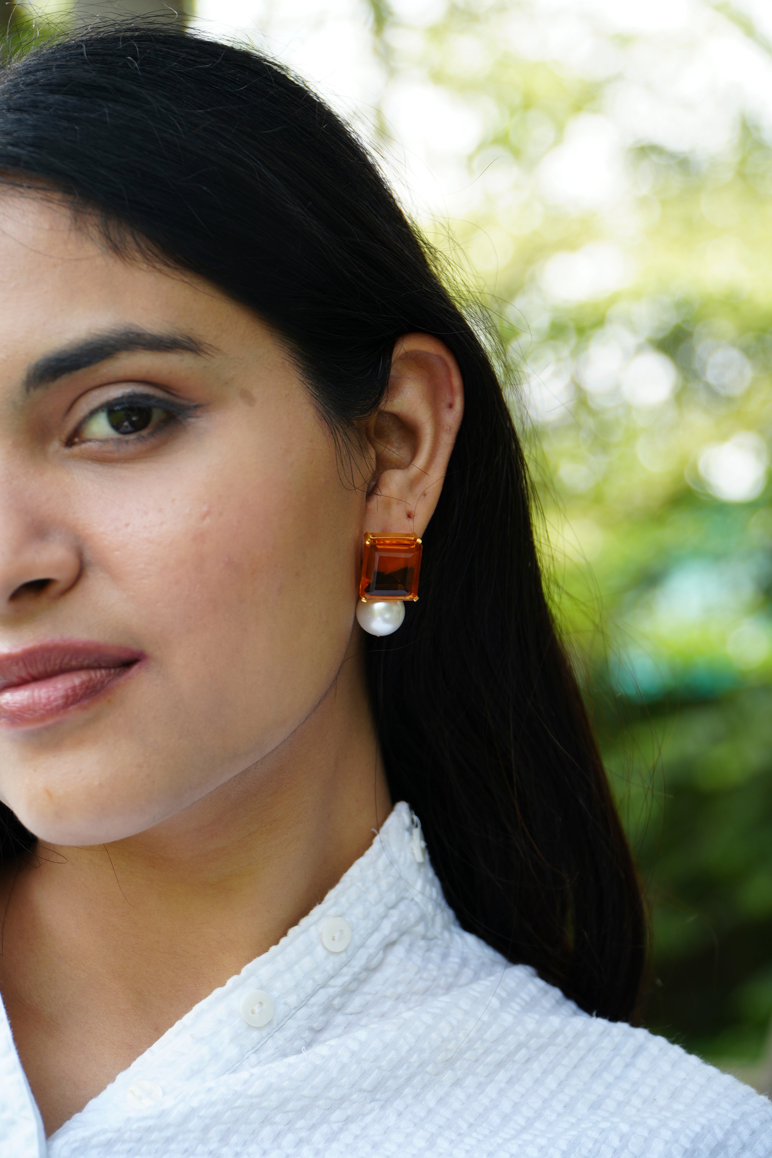Pearl earrings