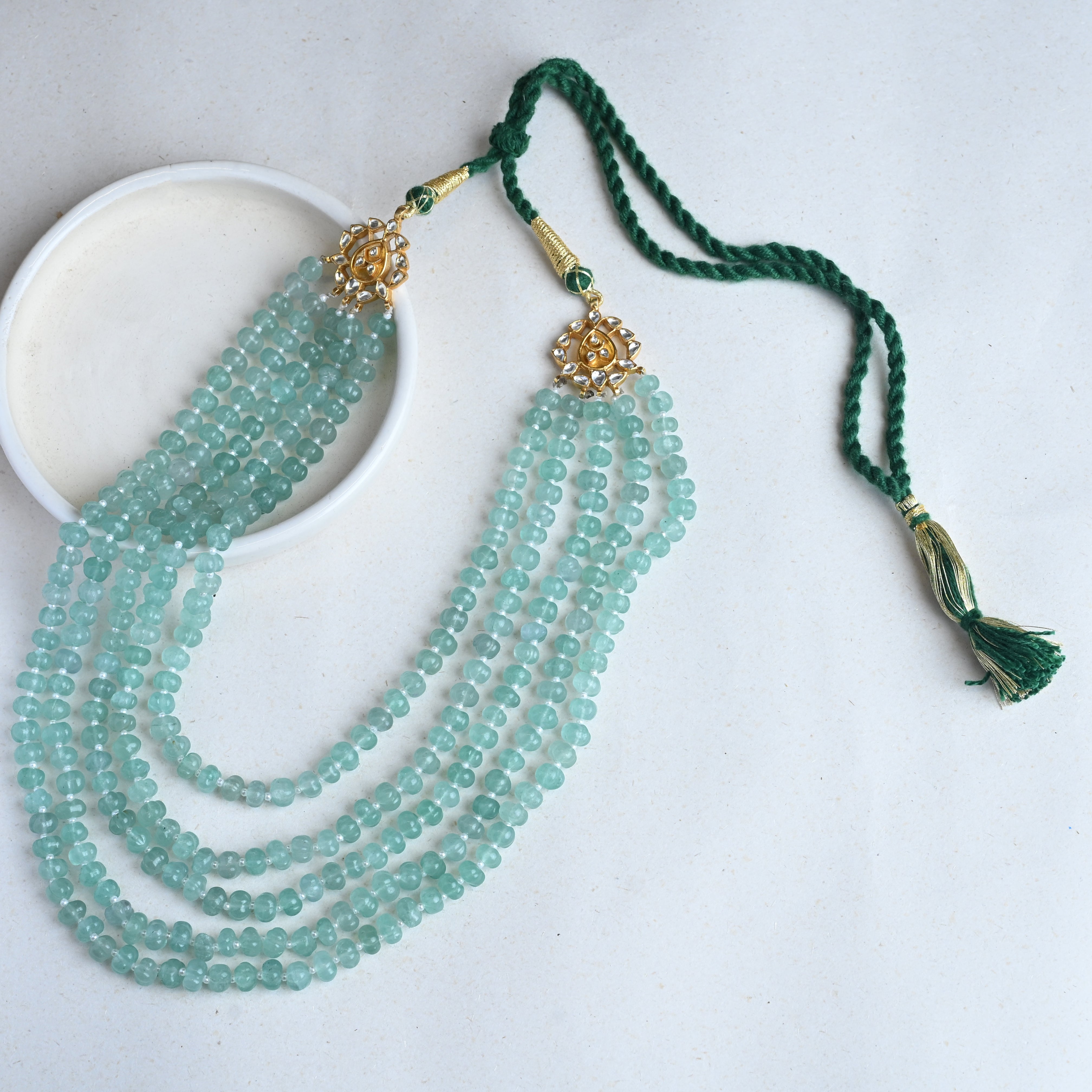 Blue Beads Necklace