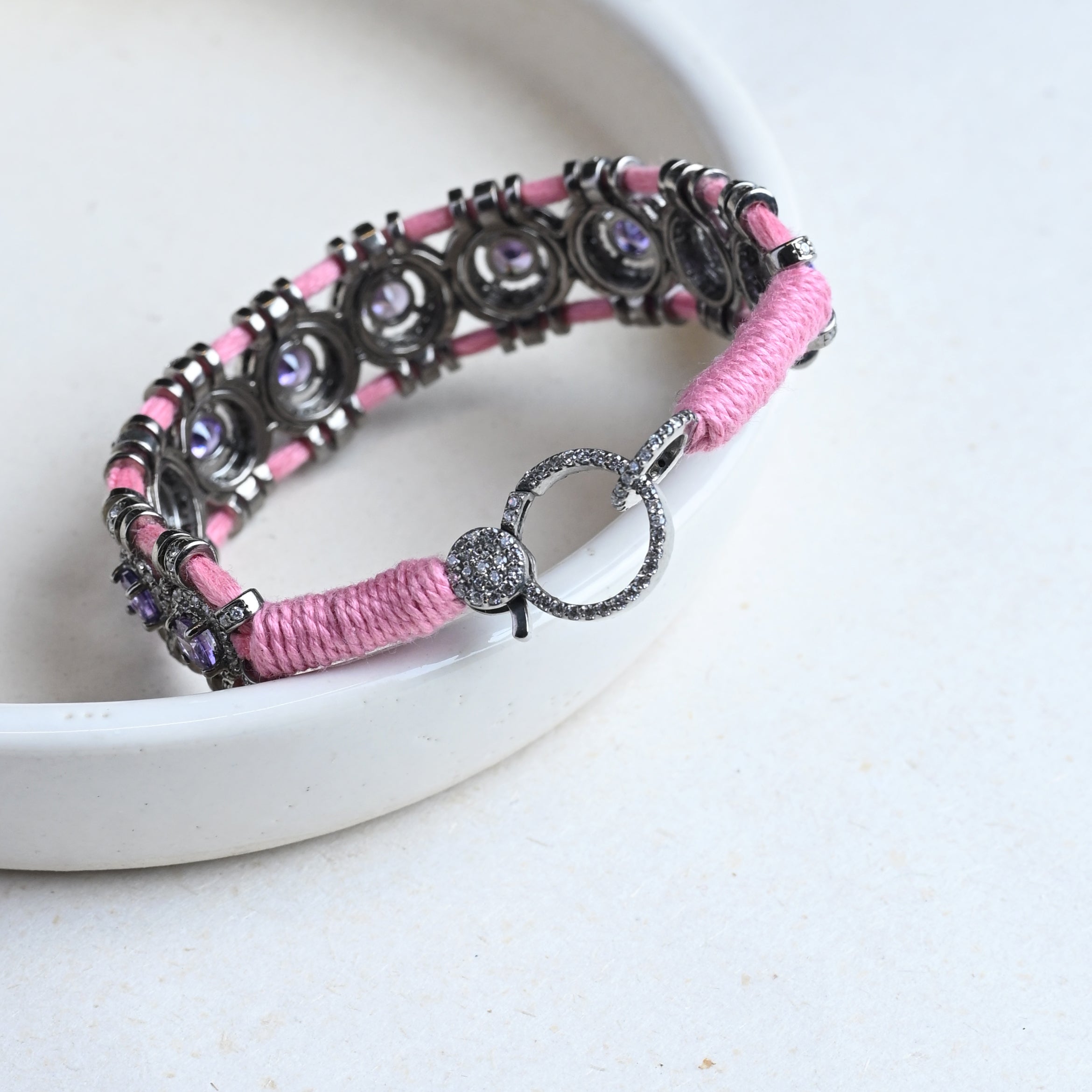 Pink-Thread Bracelet