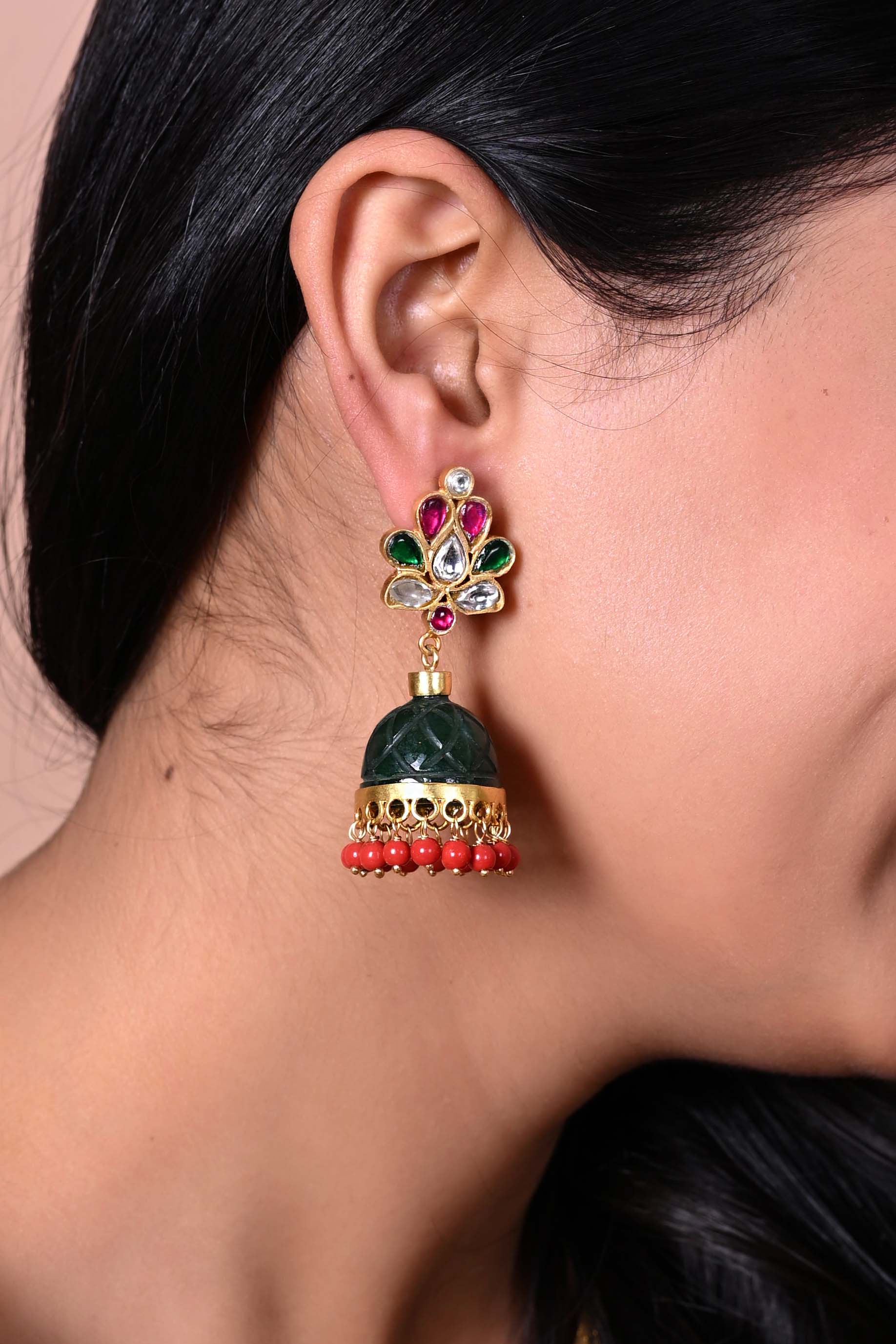 Stone jhumka