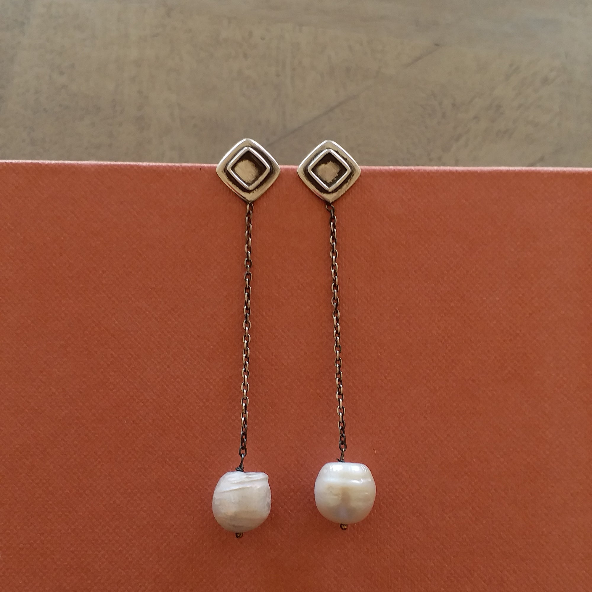 Pearl Thread Earrings