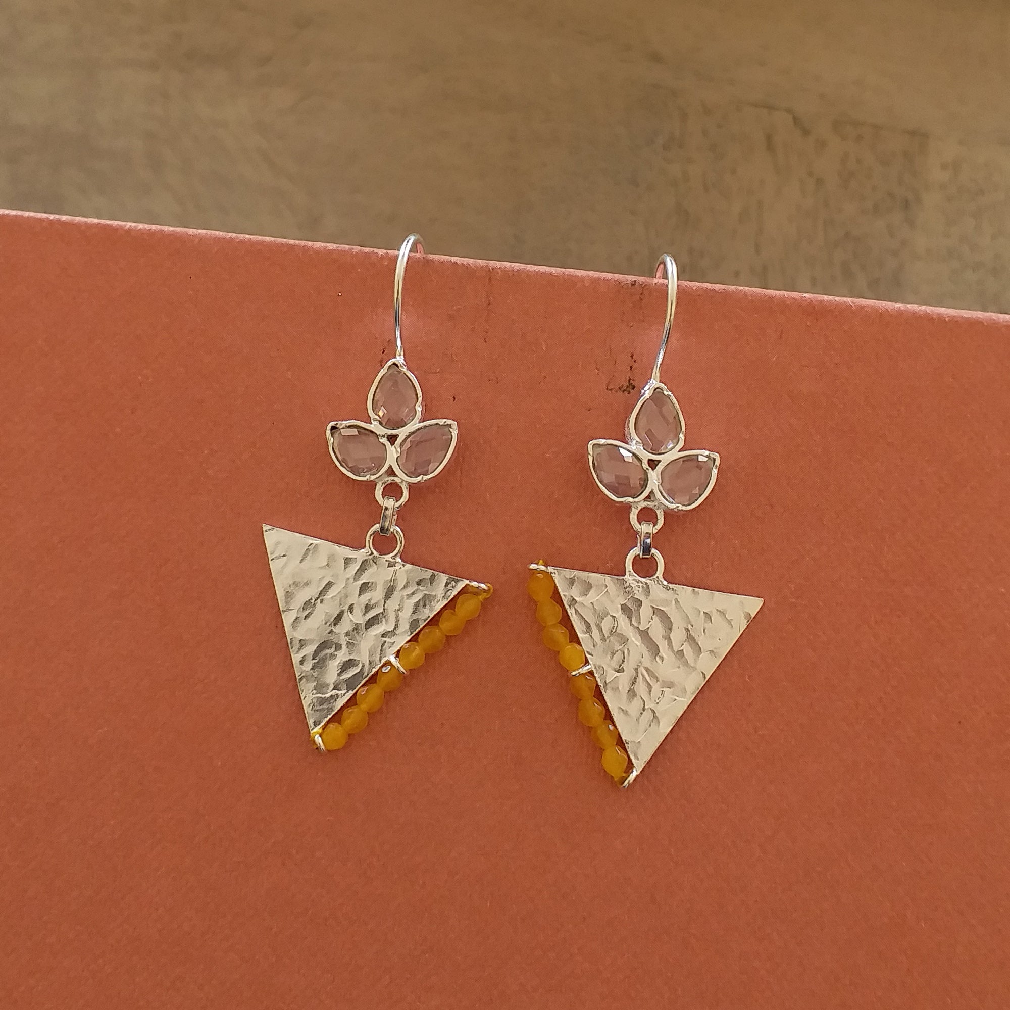 Hammered earrings