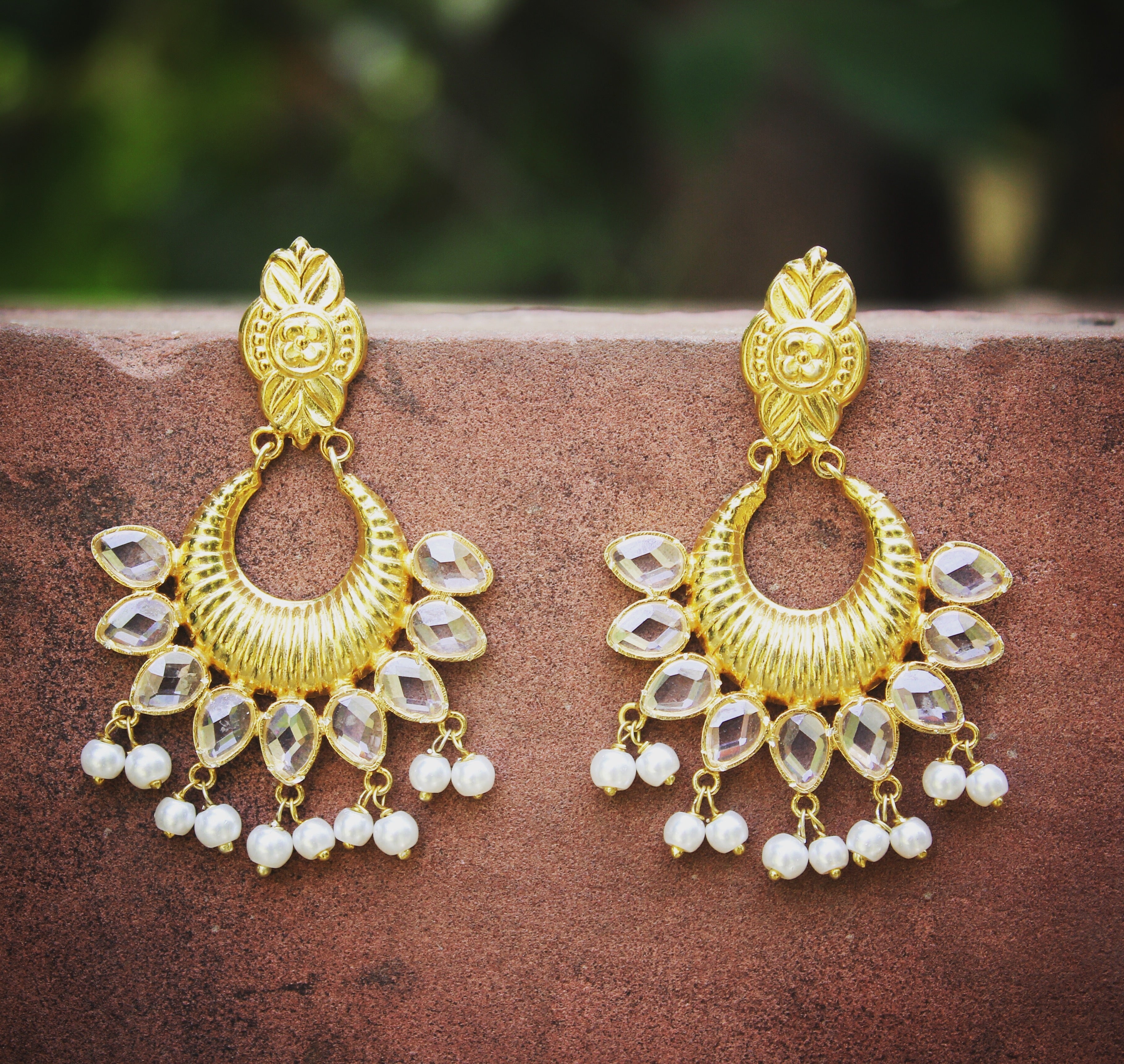 Indian Traditional Chand hoop Earrings