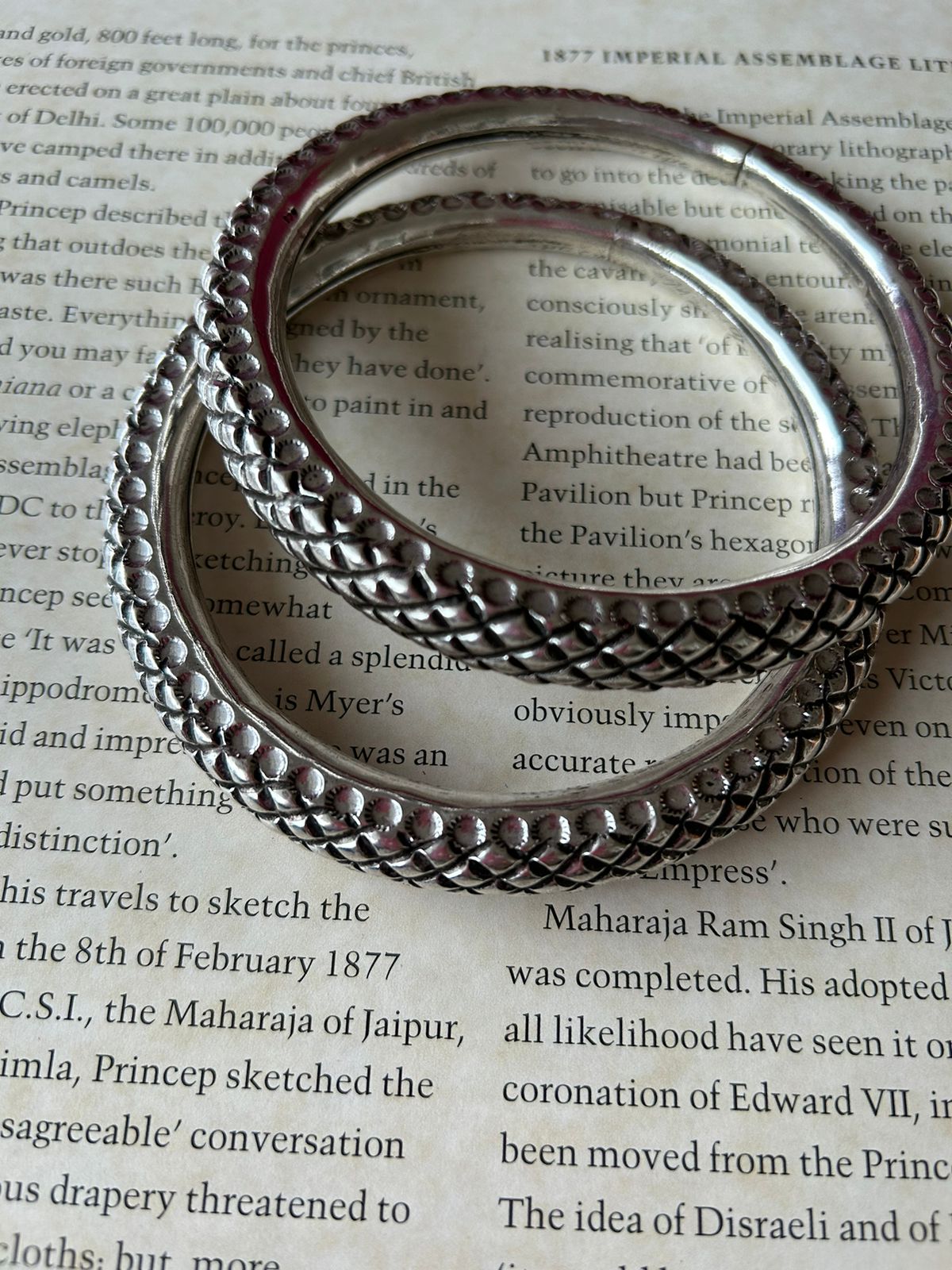 Chatai anklets, Sterling silver with oxidised plating, Openable.