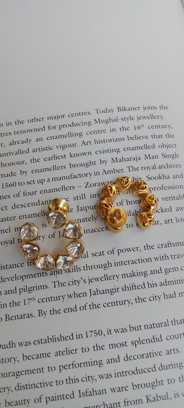 Moissanite earrings.