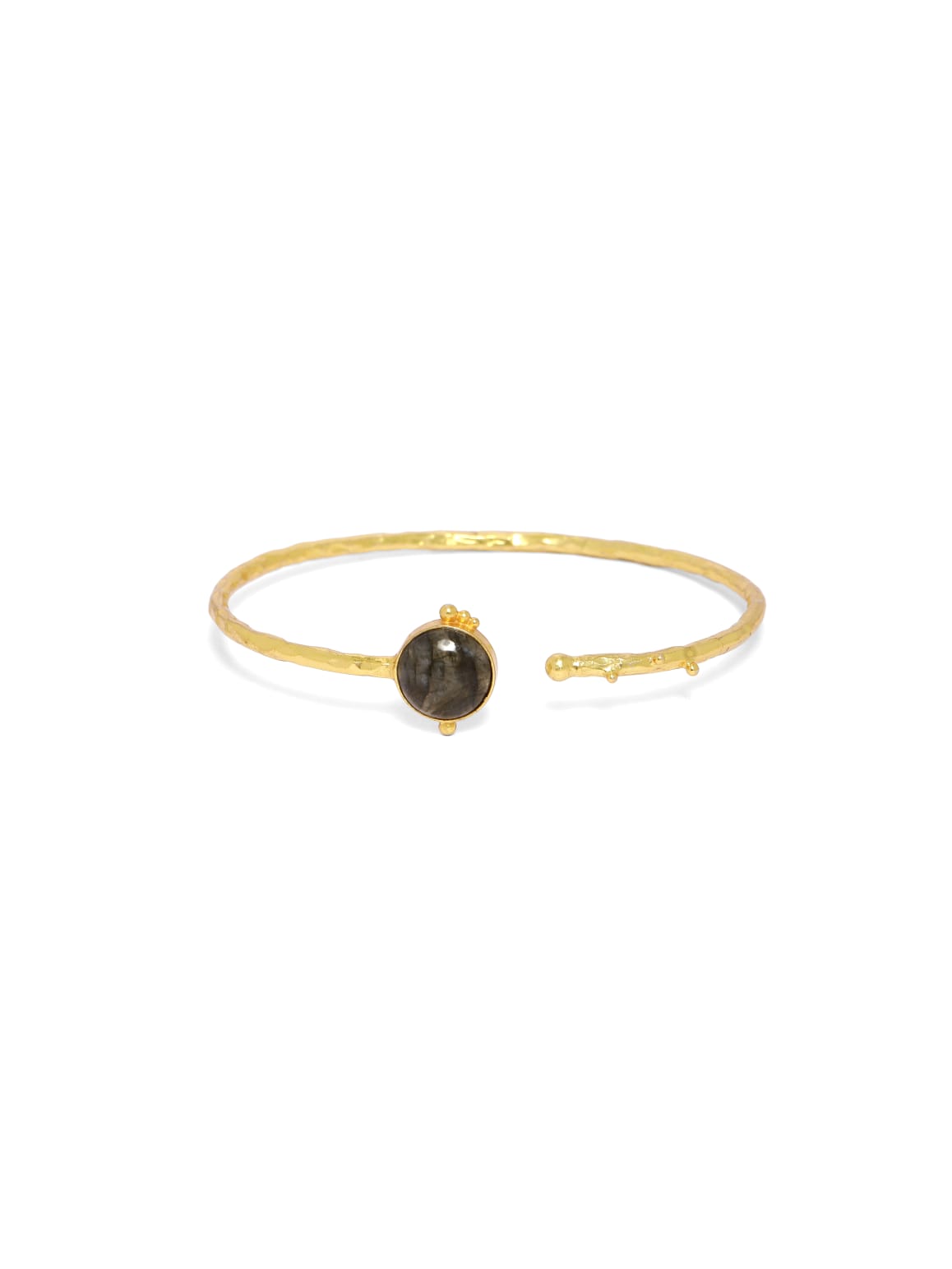 92.5 sterling Silver Gold plated Labrodorite bracelet.
