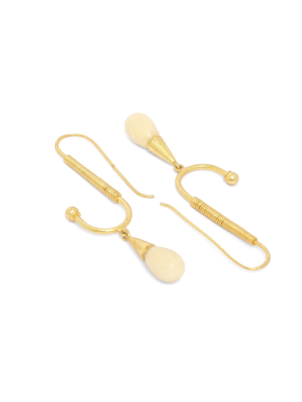 Handcrafted silver, 1 micron gold plating, Serpentine carved.