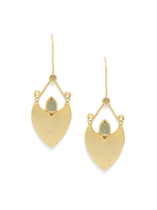 92.5 sterling Silver Gold plated grapes aventurine hook earrings.
