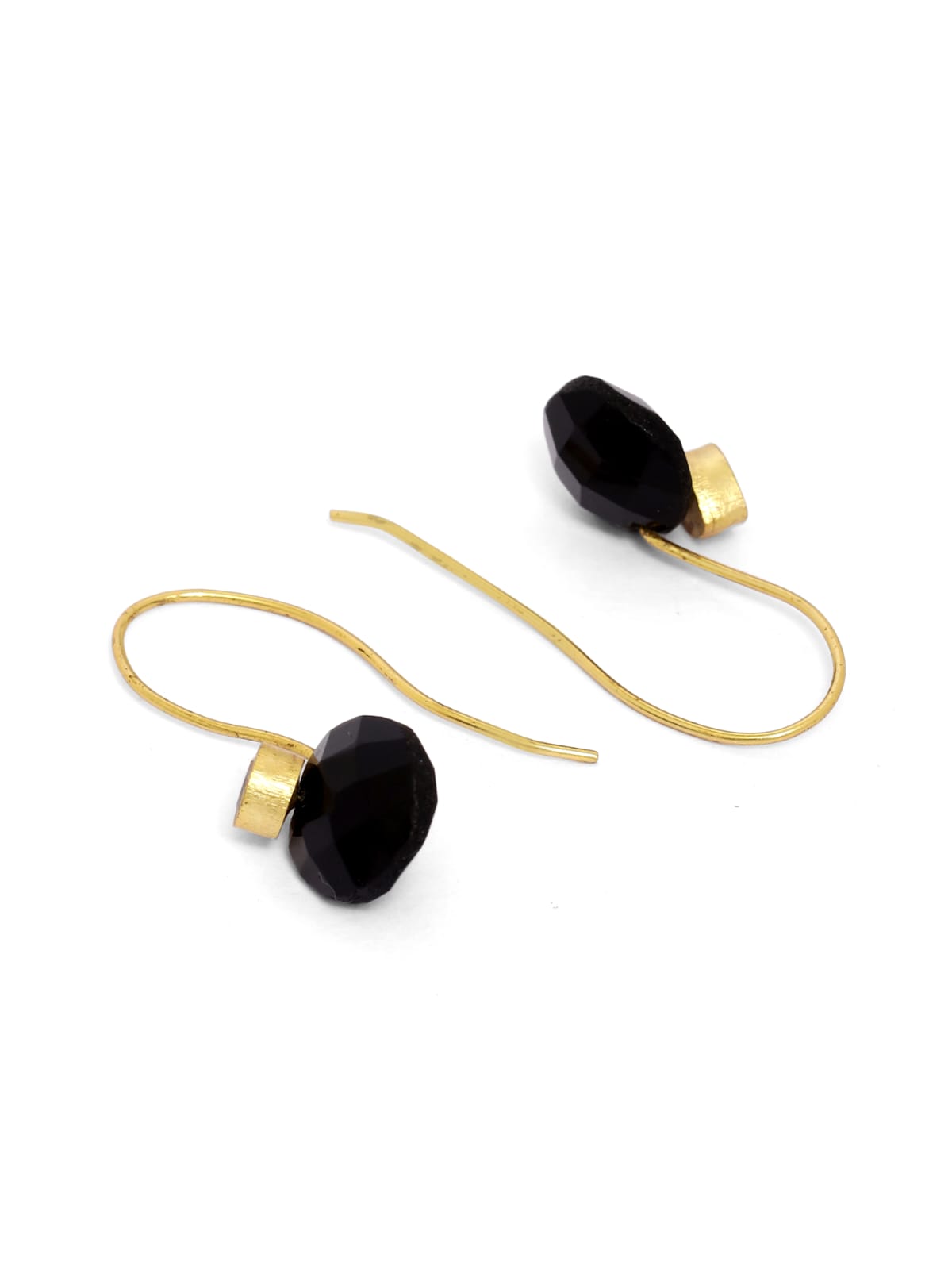 Black Onyx with Pearl hook earrings.