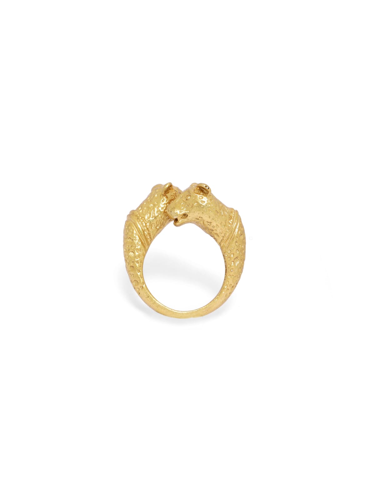 Sterling silver Gold plating ring (adjustable).