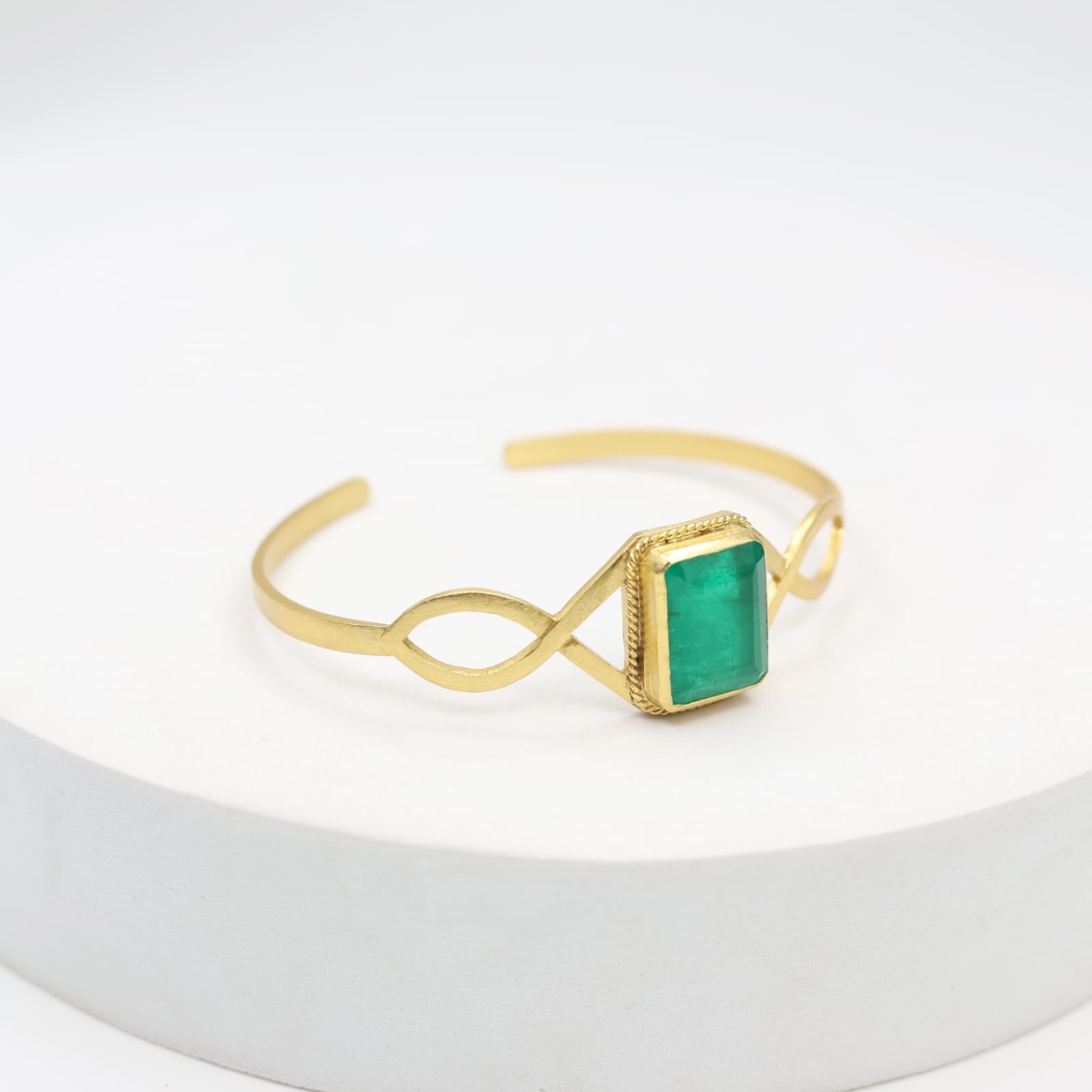 Handcrafted Green onyx Bracelet