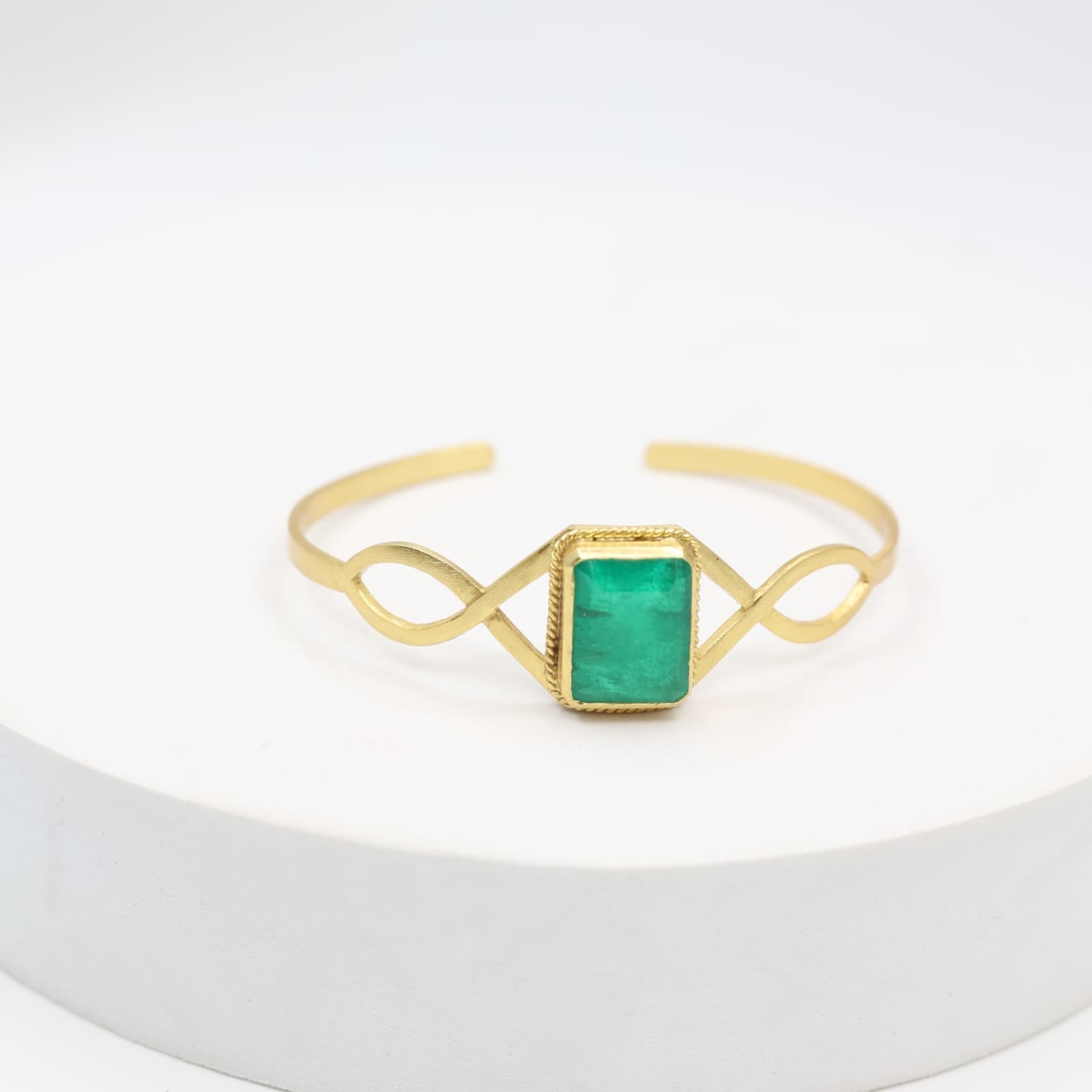 Handcrafted Green onyx Bracelet