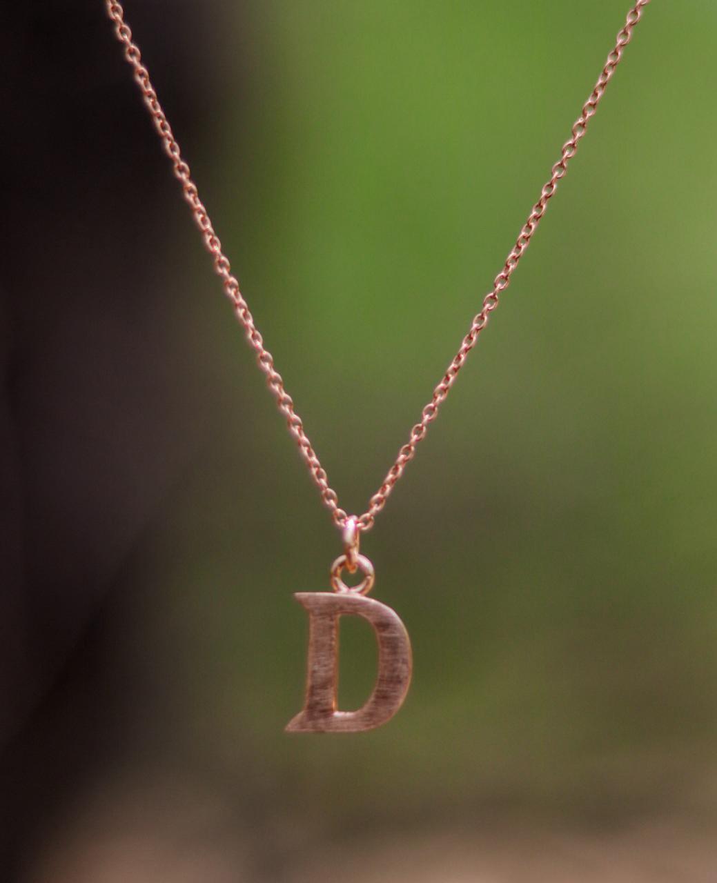 Gold plated Personalized pendant.