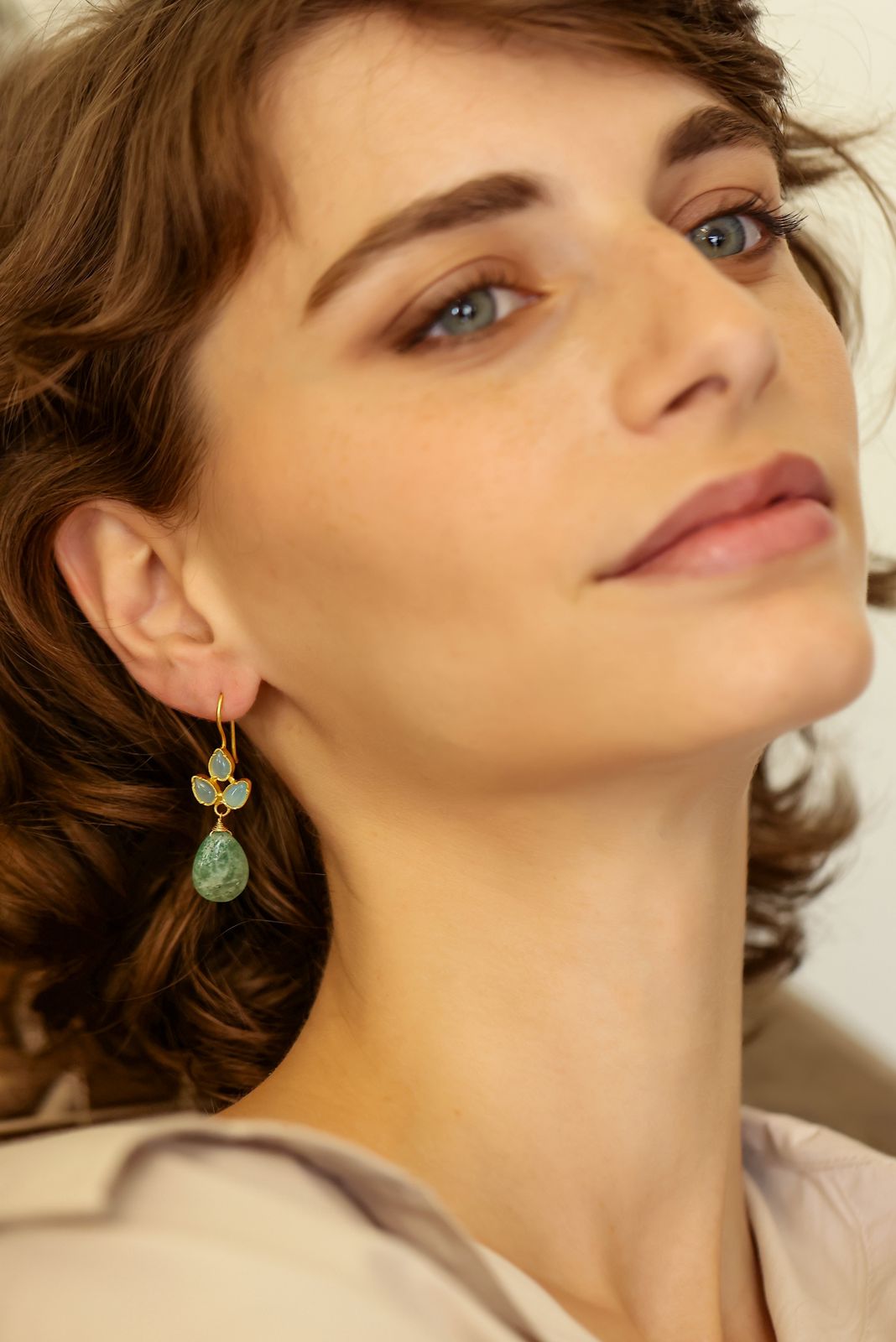 Durga Earrings (Green)