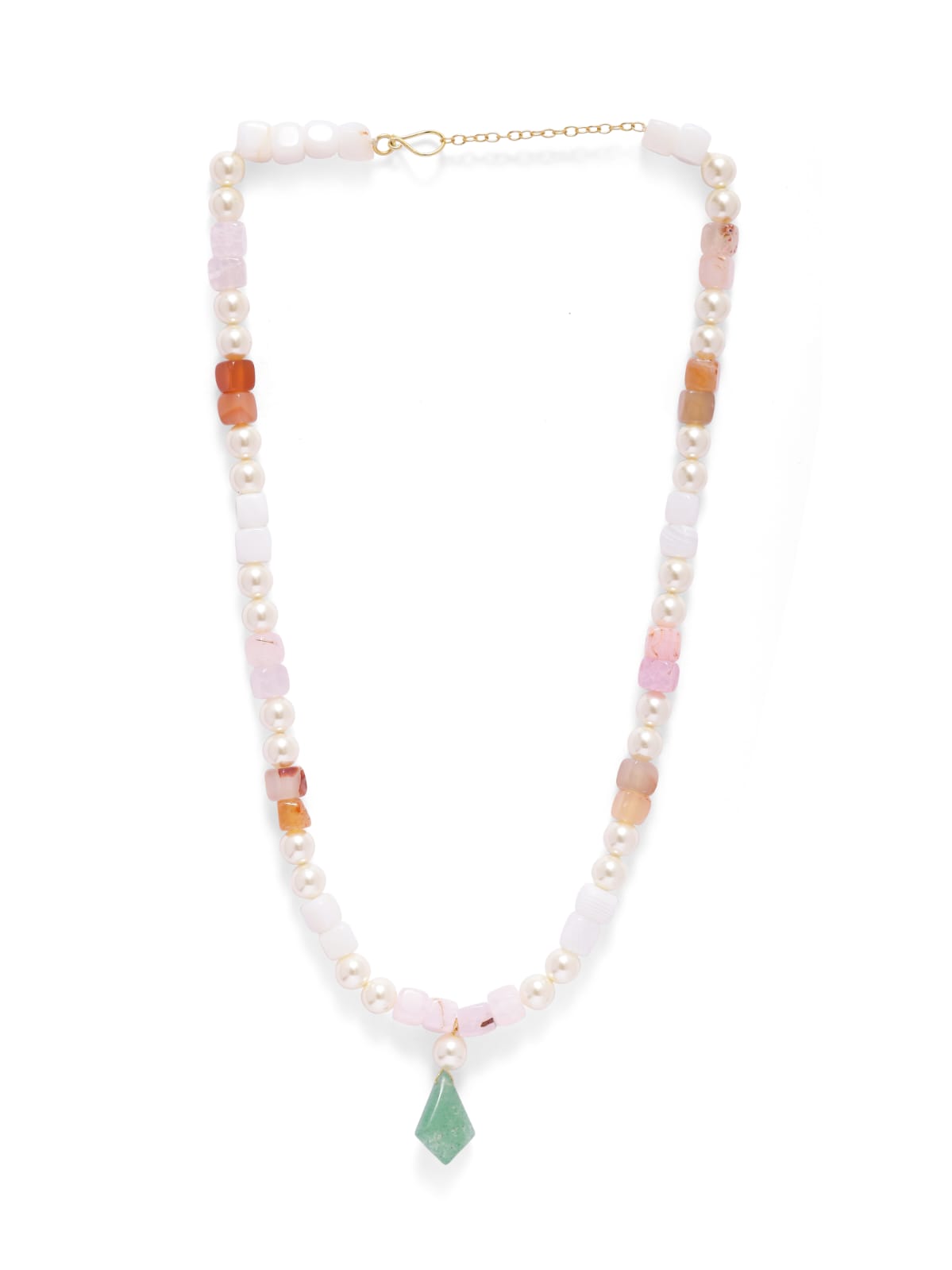 Parichay necklace semi-precious Stones, beaded necklace.