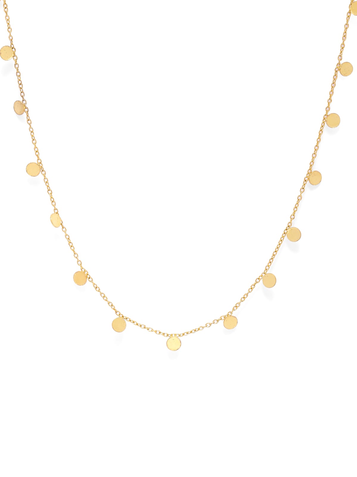 Small sikka Stacking chain in 92.5 Sterling Silver with links dipped in 1 micron Gold plating.
