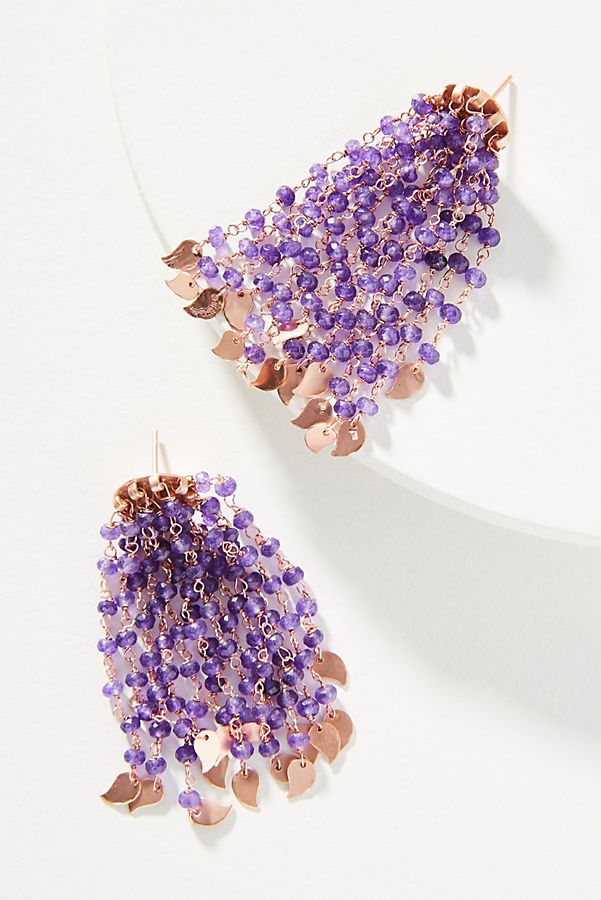Amethyst Shower Earrings