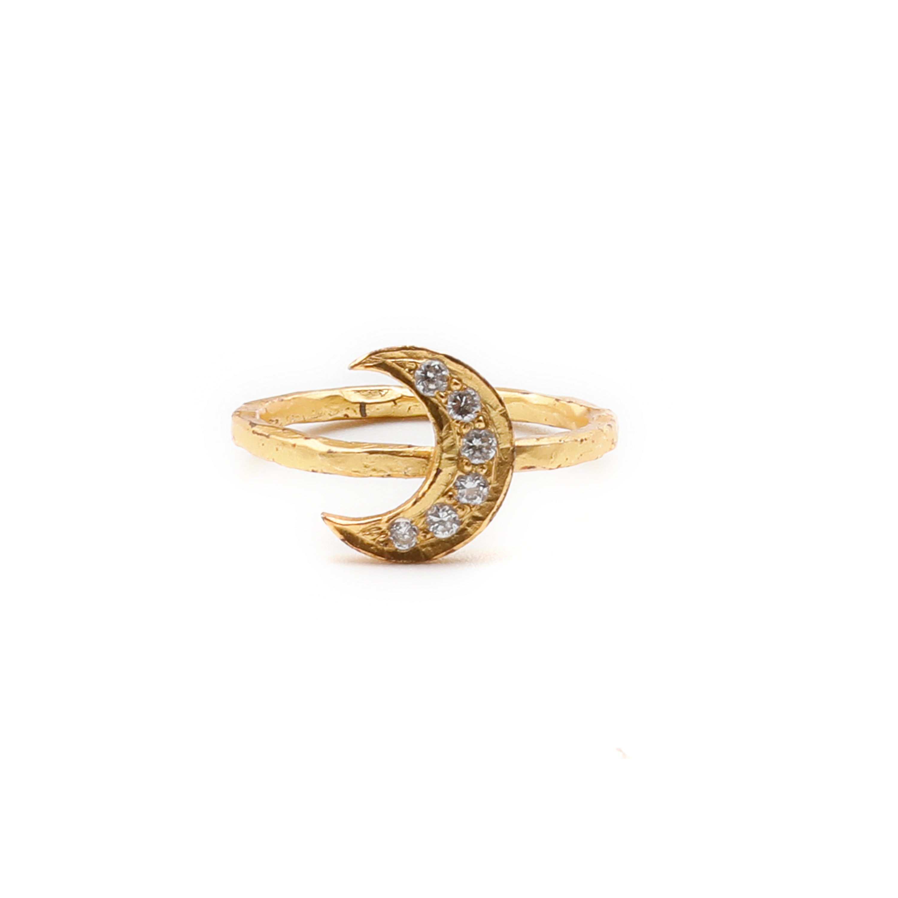 Crescent Moon Stack Ring