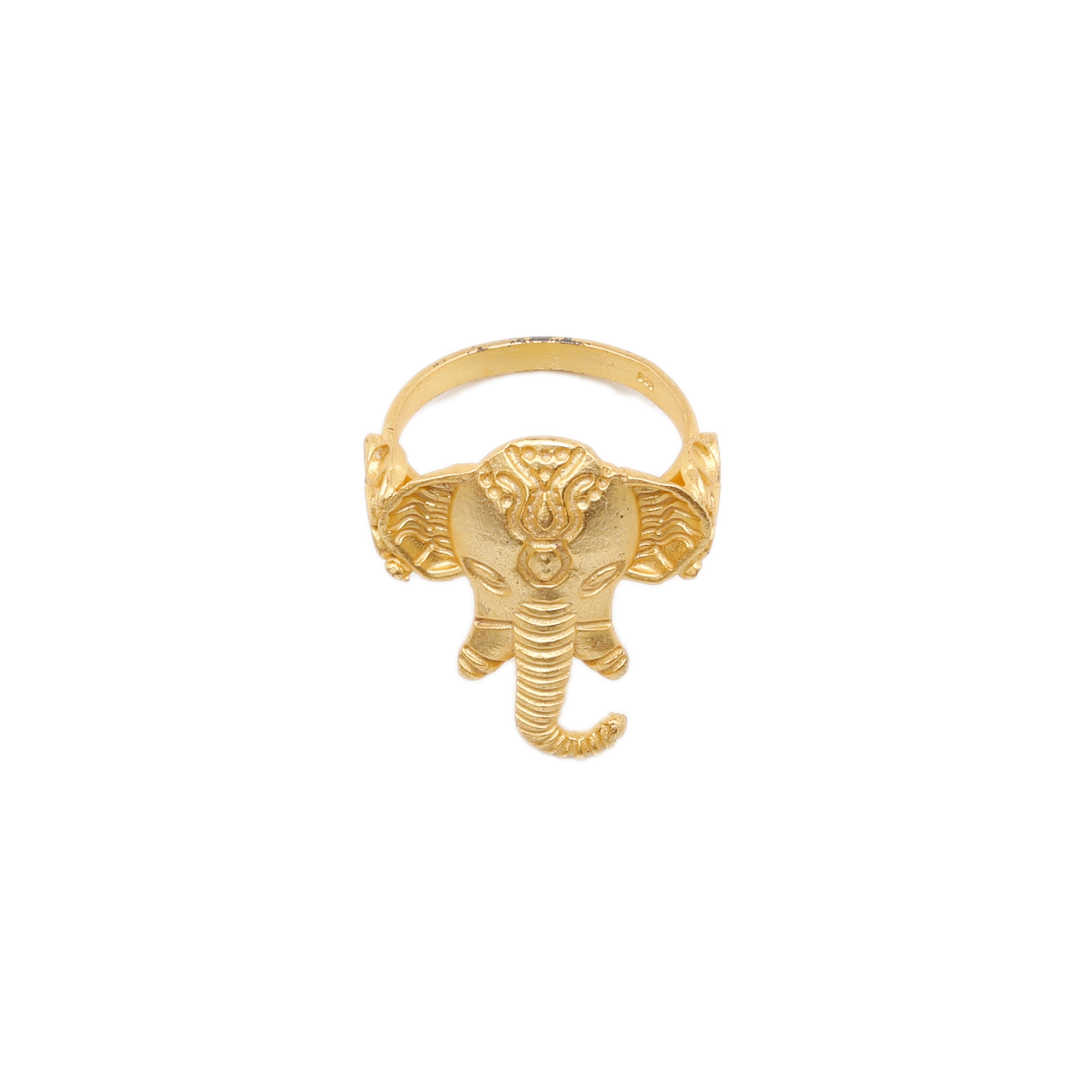 Yellow Vermeil Elephant Ring