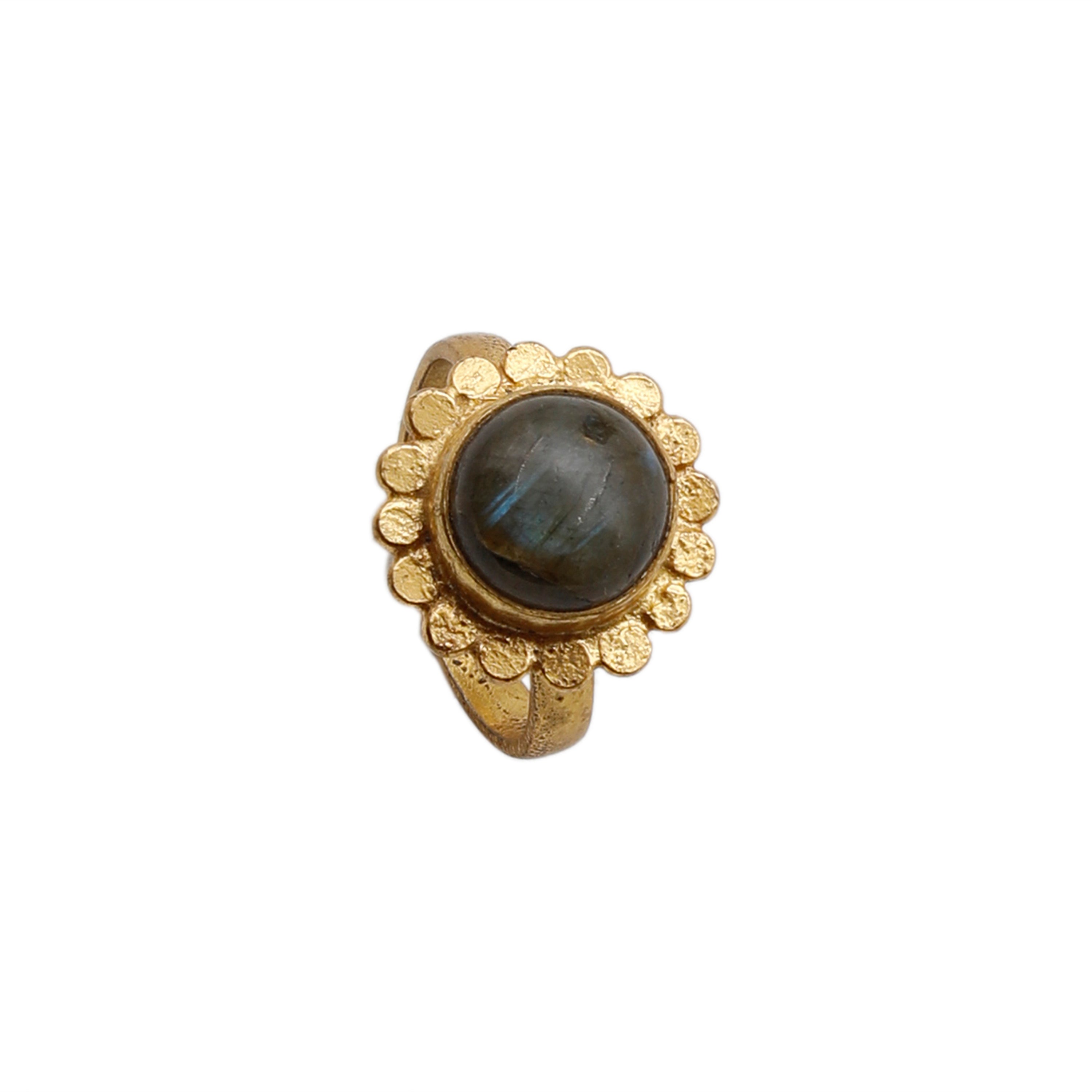 Labradorite Adjustable Silver Ring