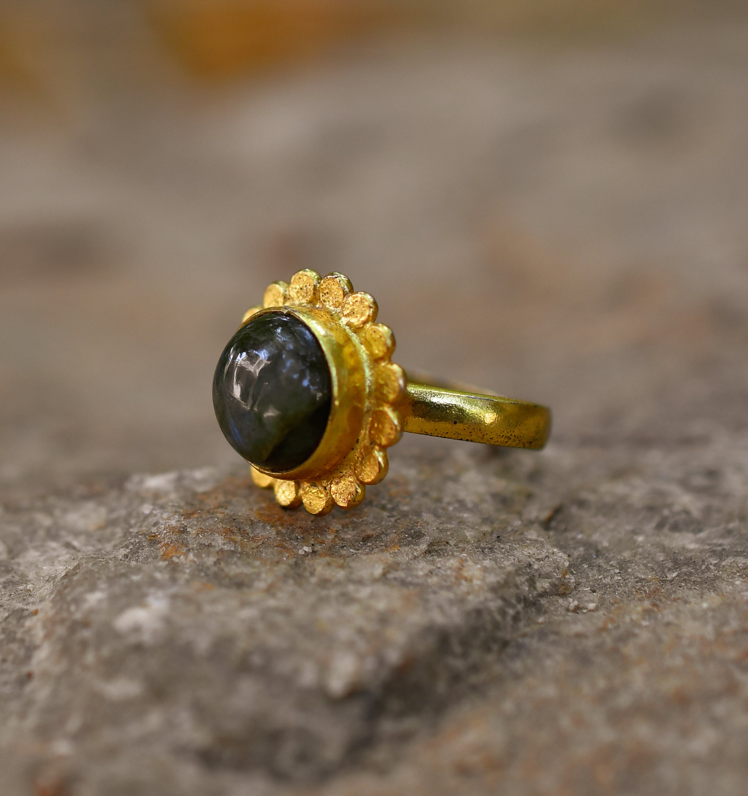 Labradorite Adjustable Silver Ring