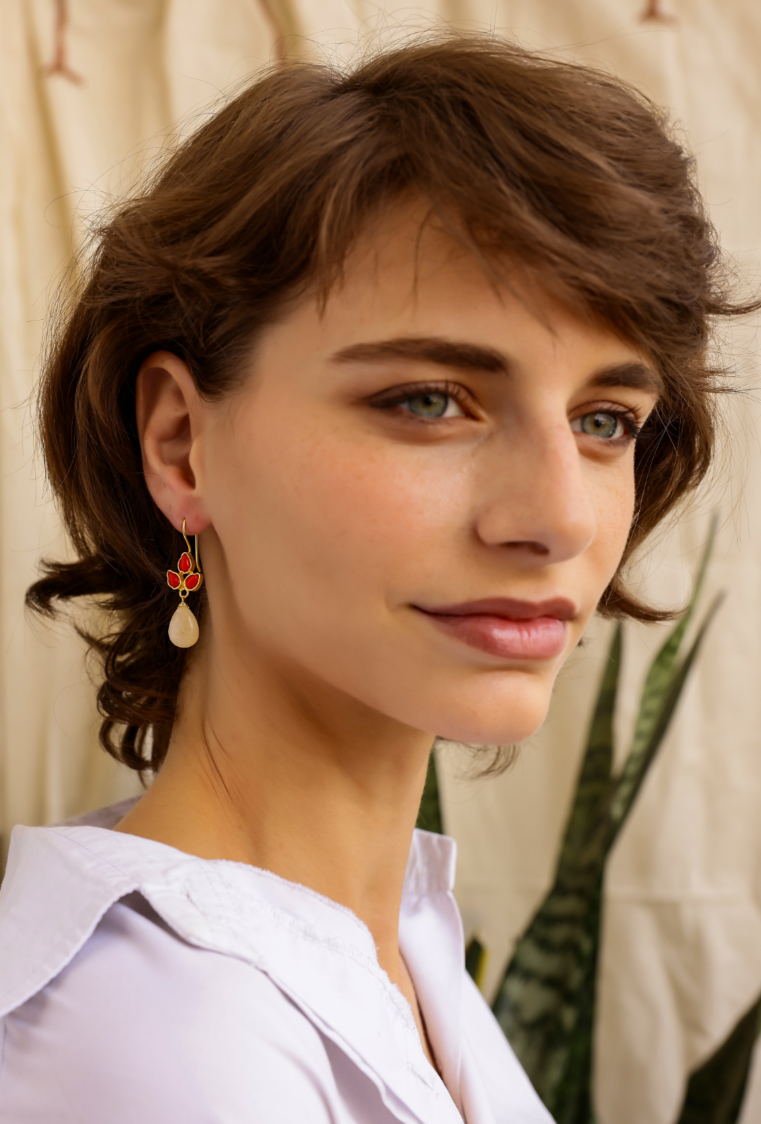 Durga Earrings (Red)