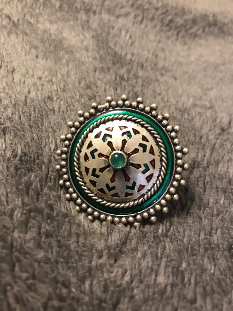 Ring rawa silver enamel