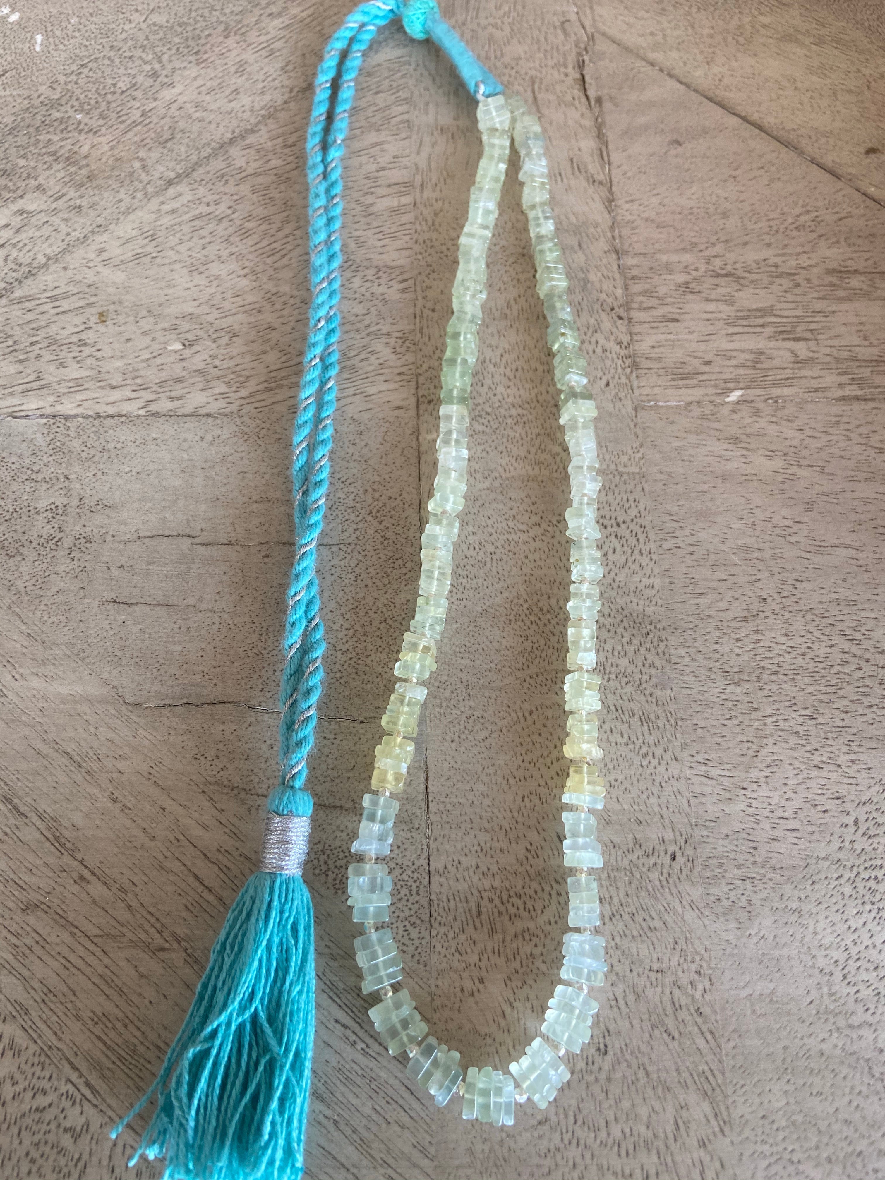 Prehnite stones string
