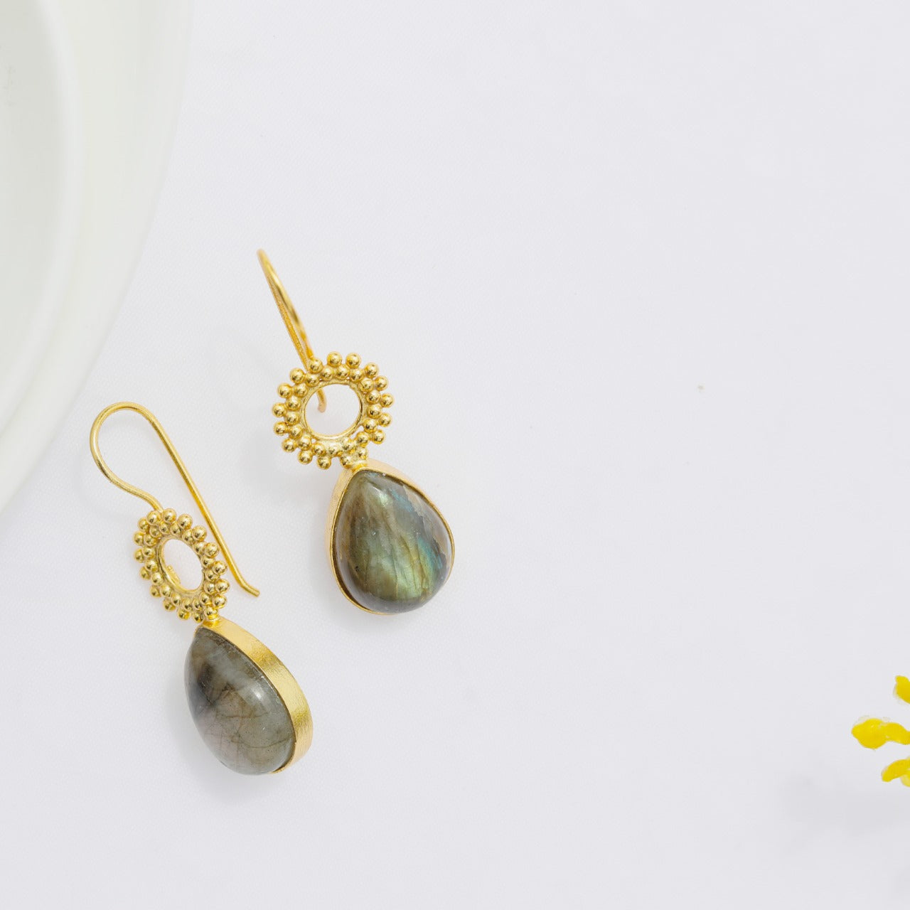 Labradorite drop earrings