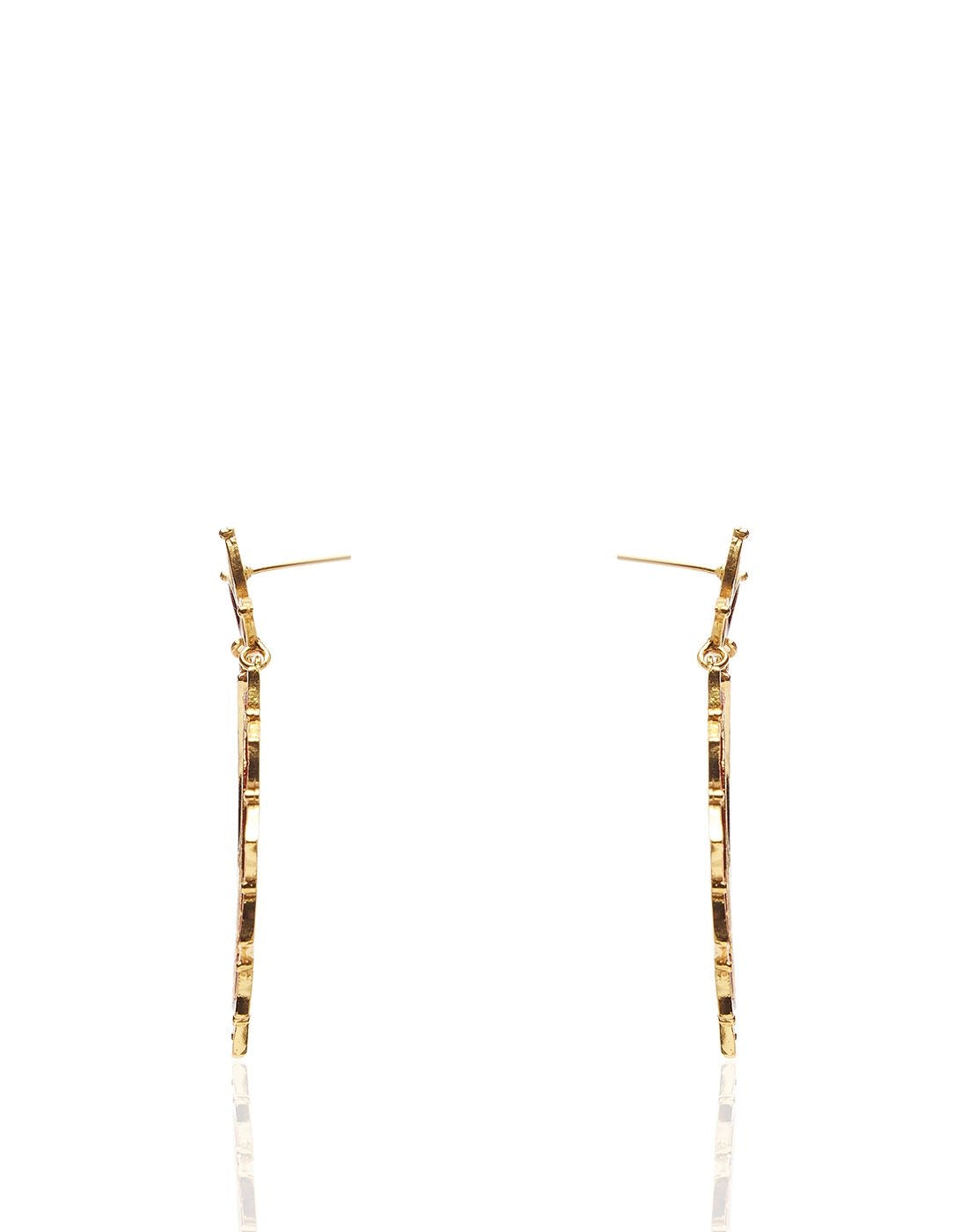 Enamel Chand hoops