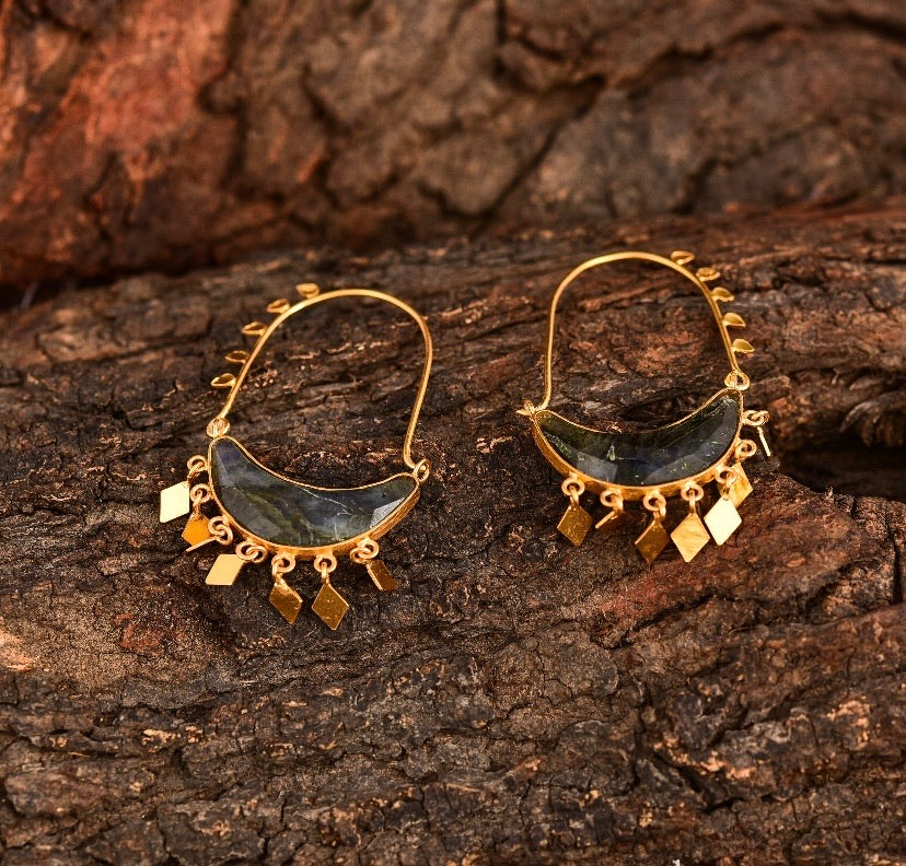 Labrodorite hoops