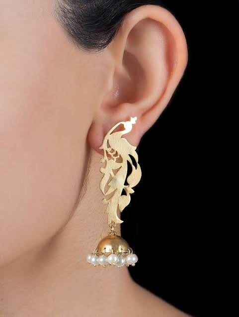 Peacock jhumka