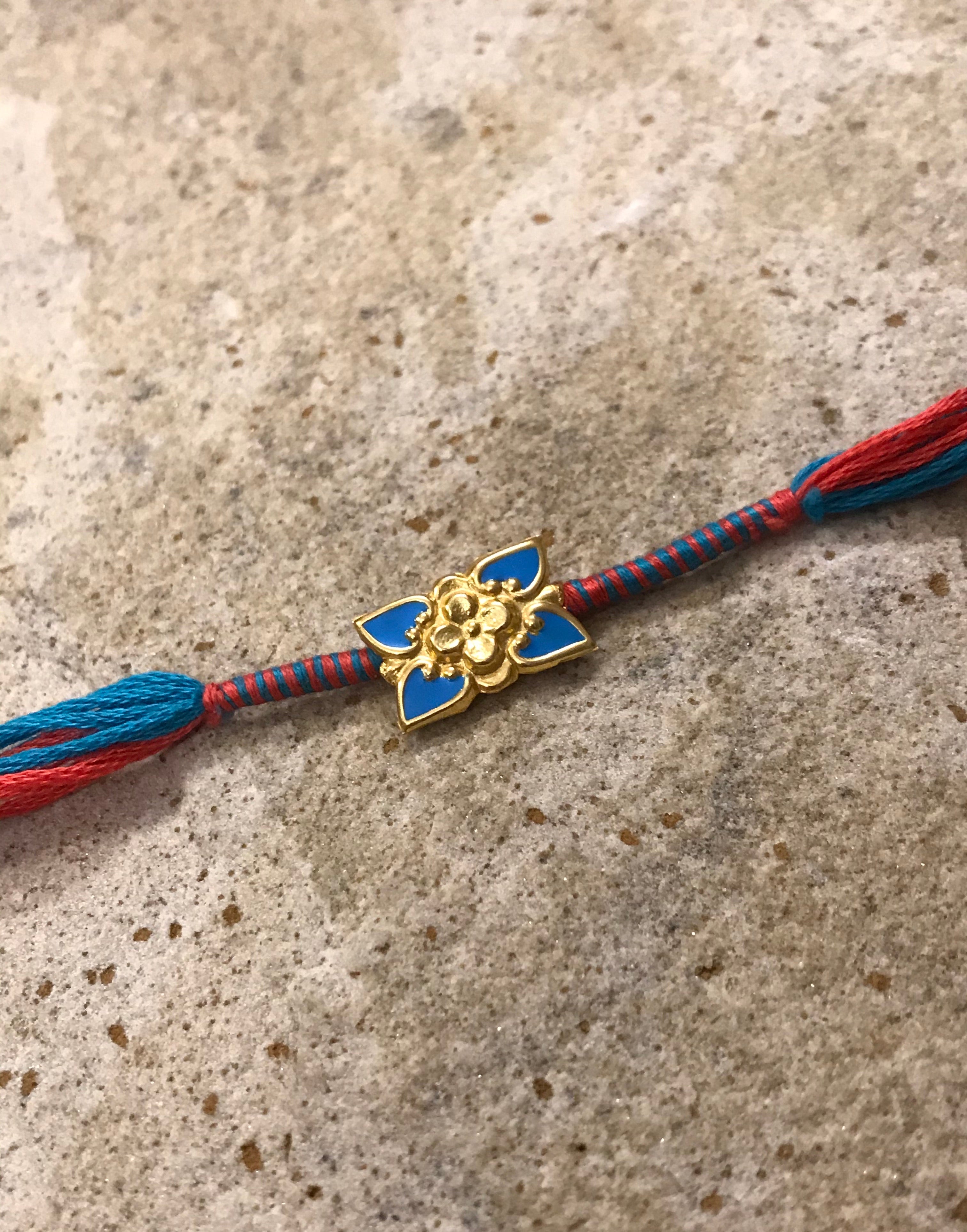Rakhi with enamel