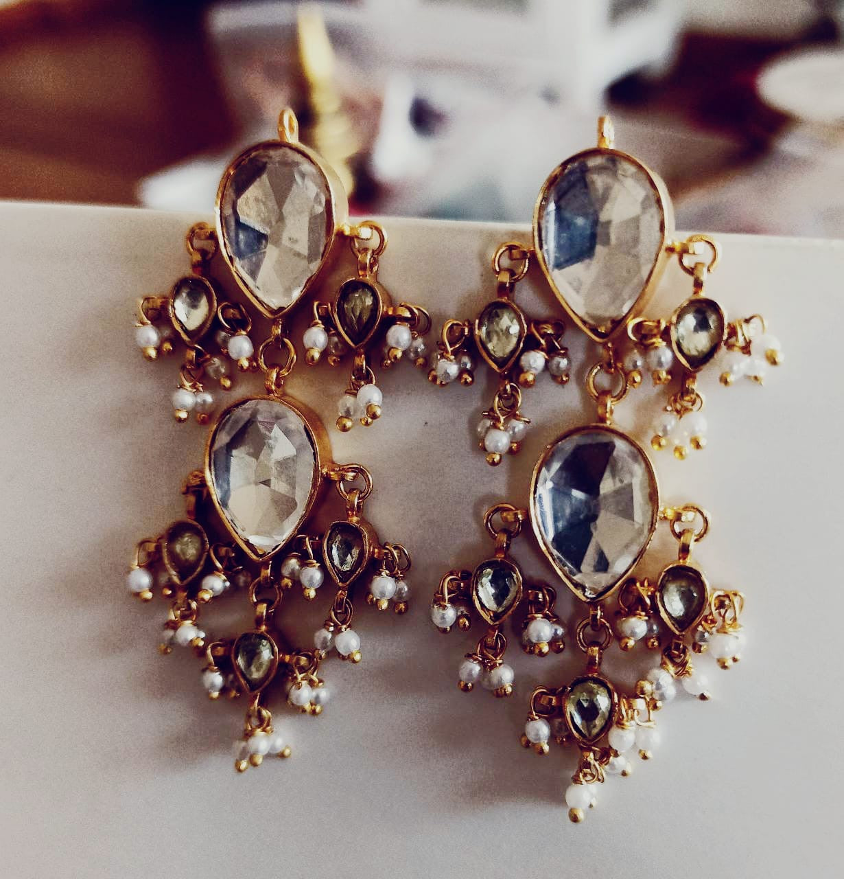 Paan Polki earrings