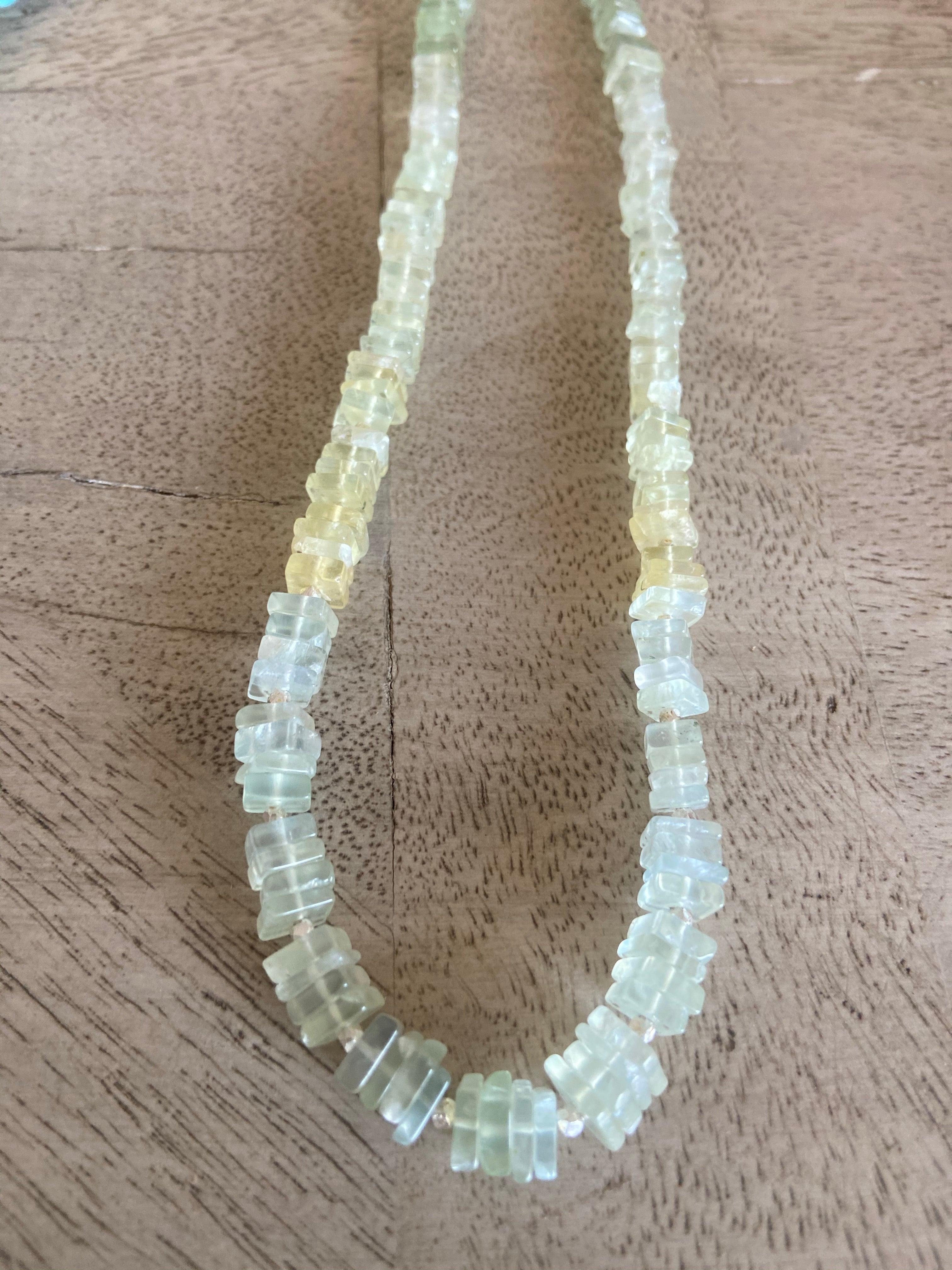 Prehnite stones string