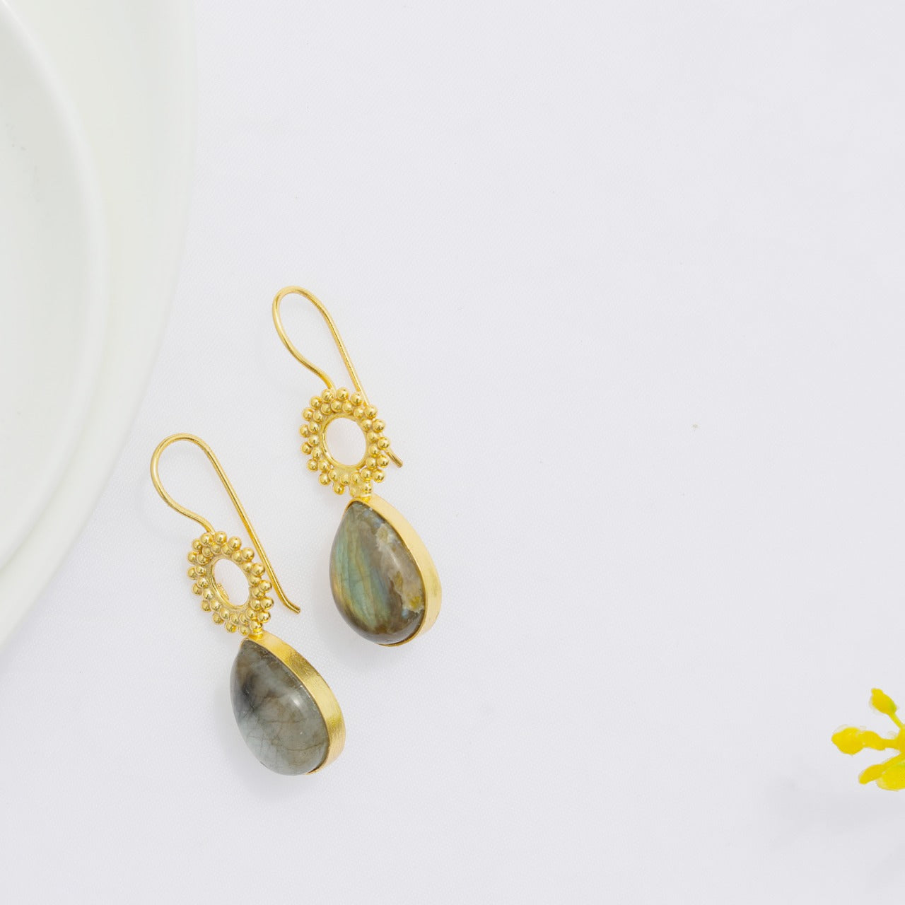 Labradorite drop earrings