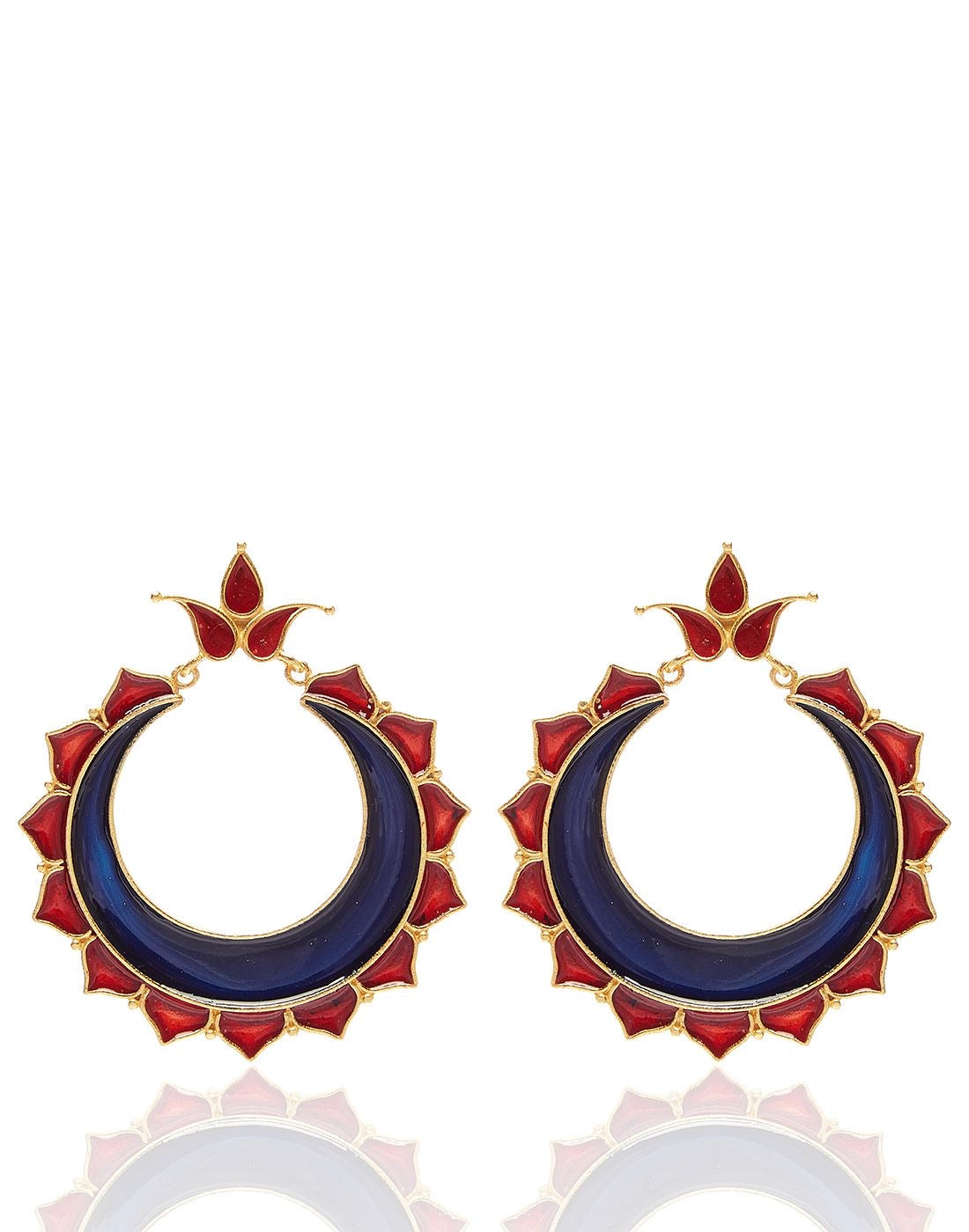 Enamel Chand hoops