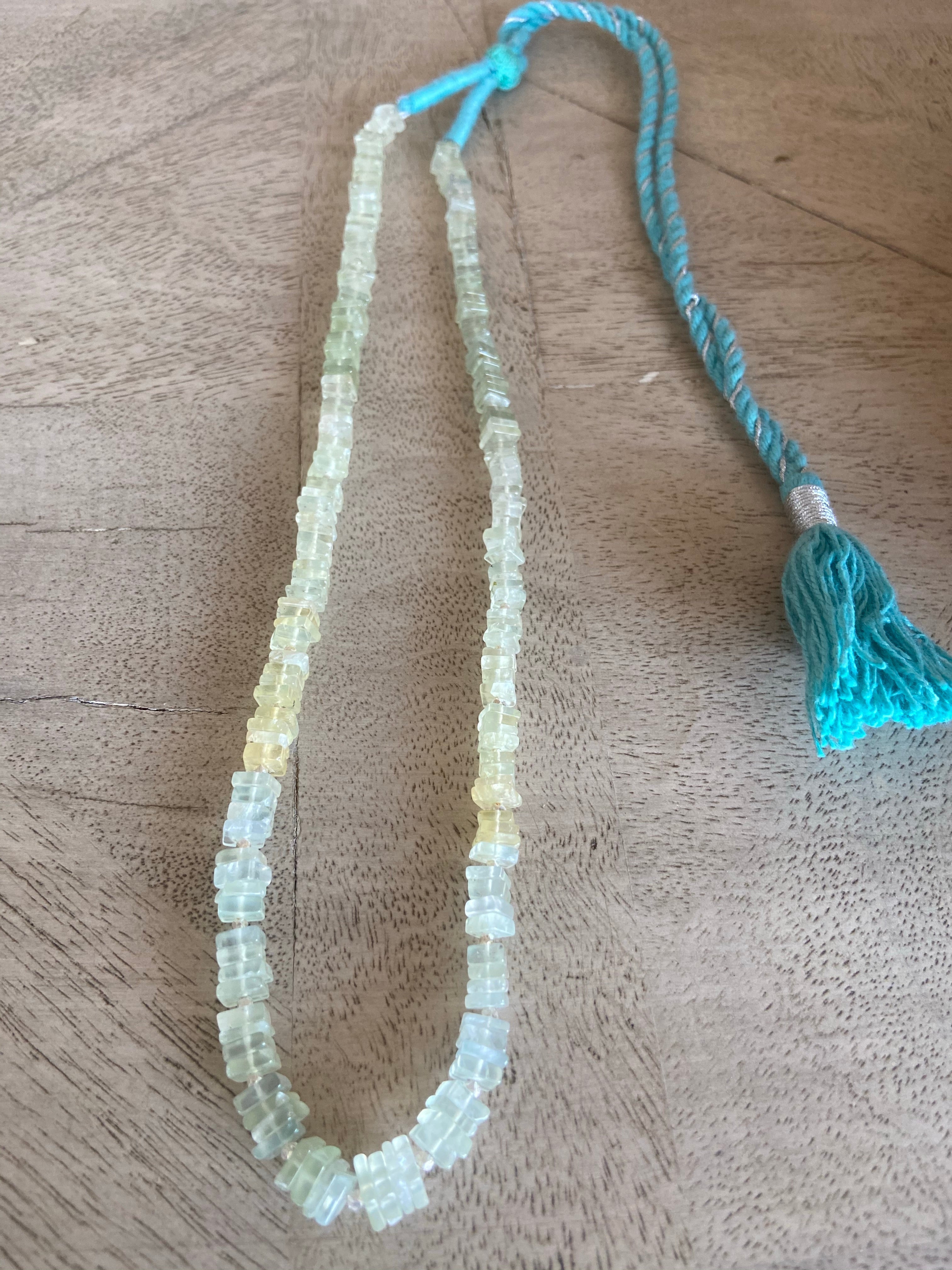 Prehnite stones string