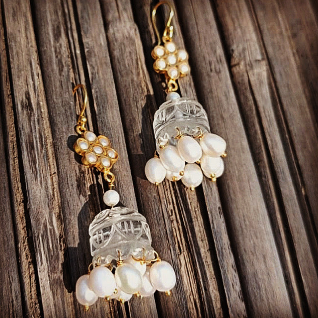 Moonstone jhumka