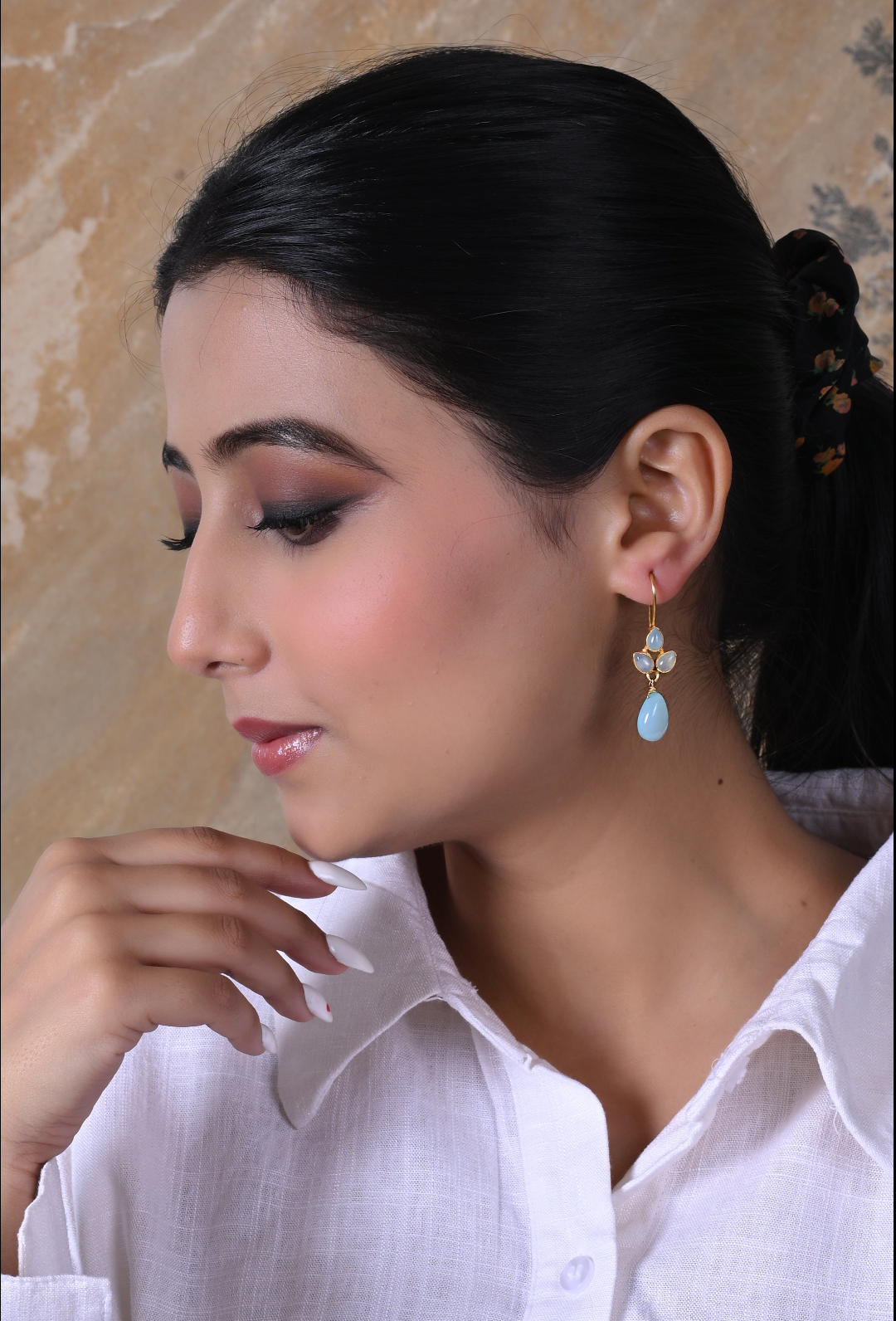 Durga Earrings (Blue)