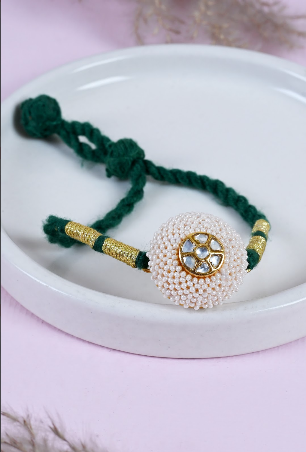 Ponchi Bracelet (green)