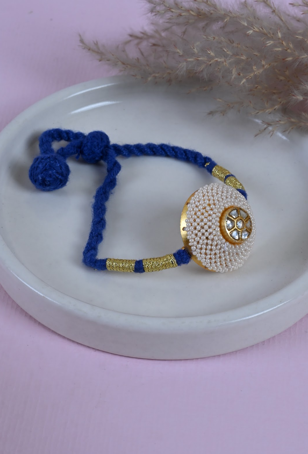 Ponchi Bracelet (blue)