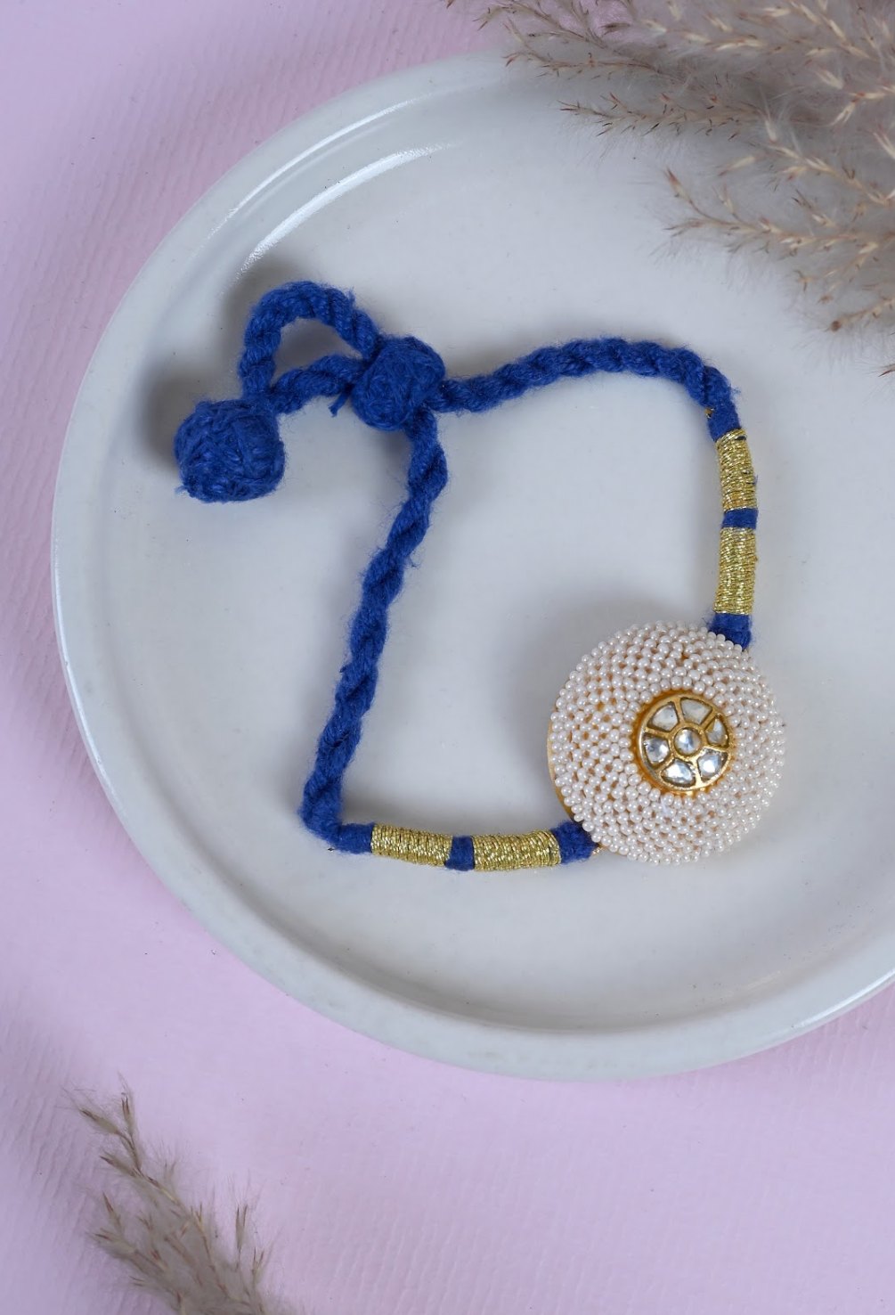 Ponchi Bracelet (blue)