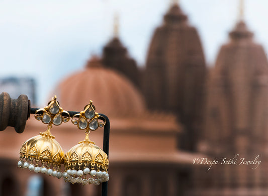 Festive Ethnic Dome Earrings