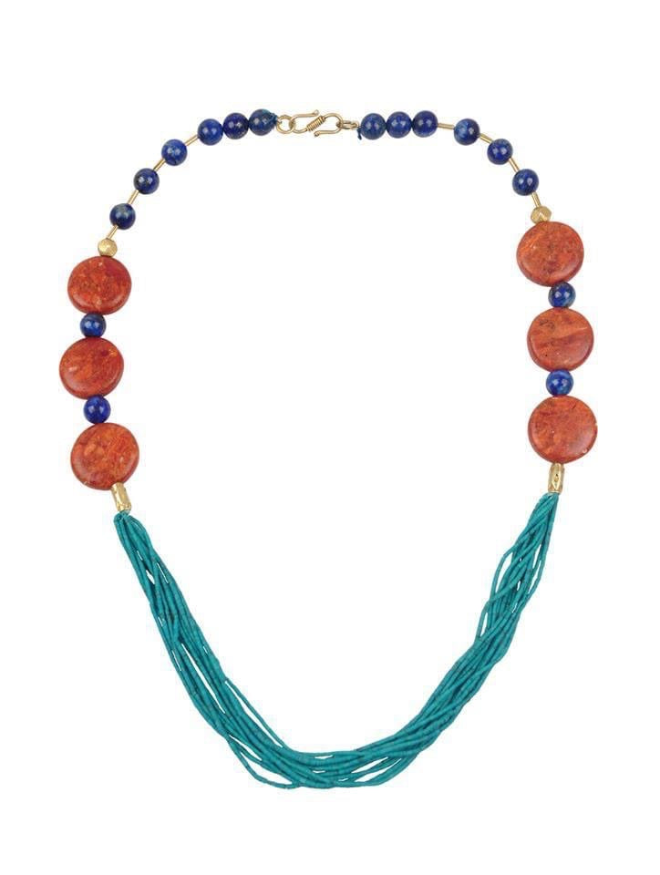 Necklace lapis lazuli turquoise