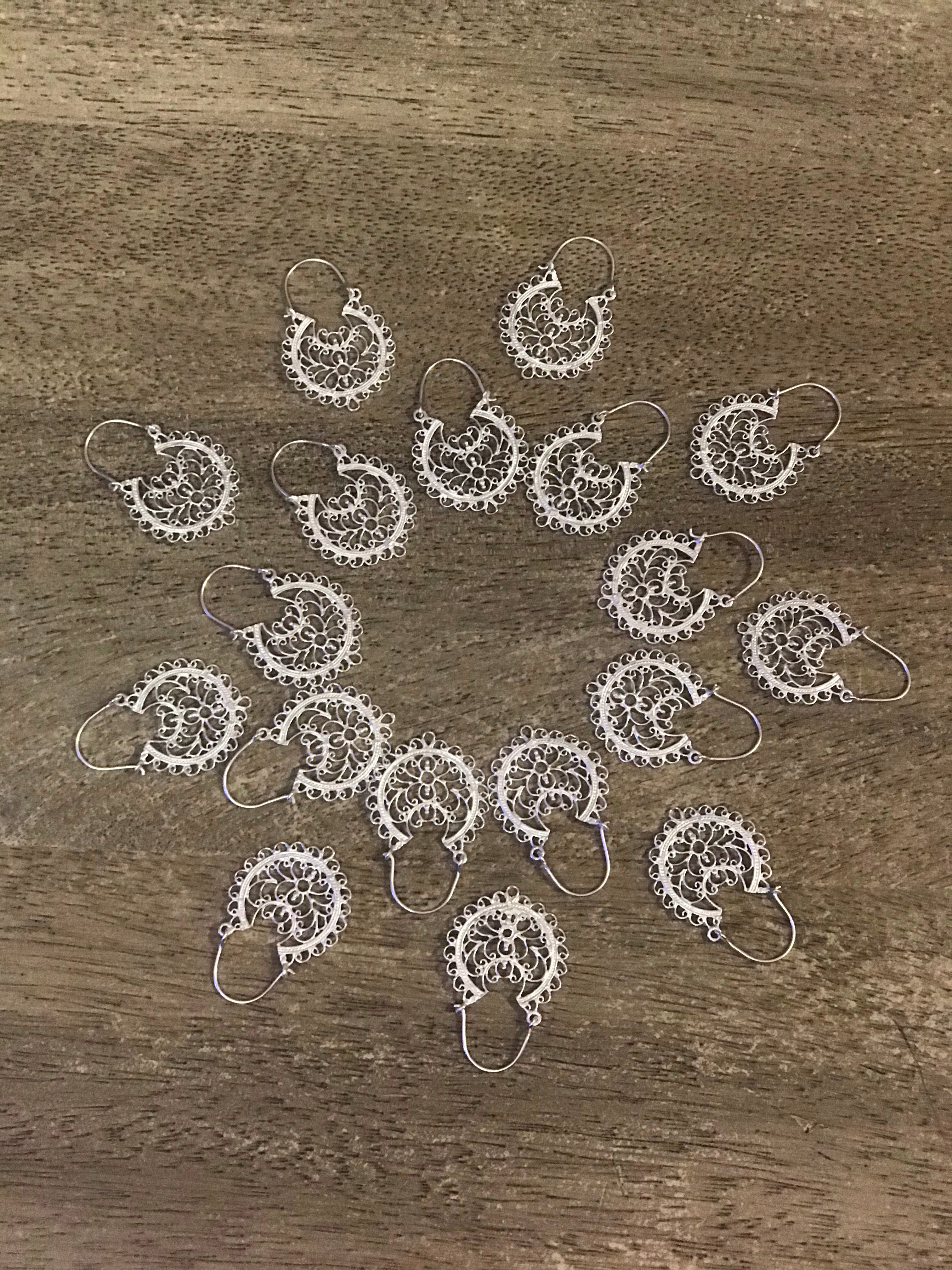 Hoops silver filigiri
